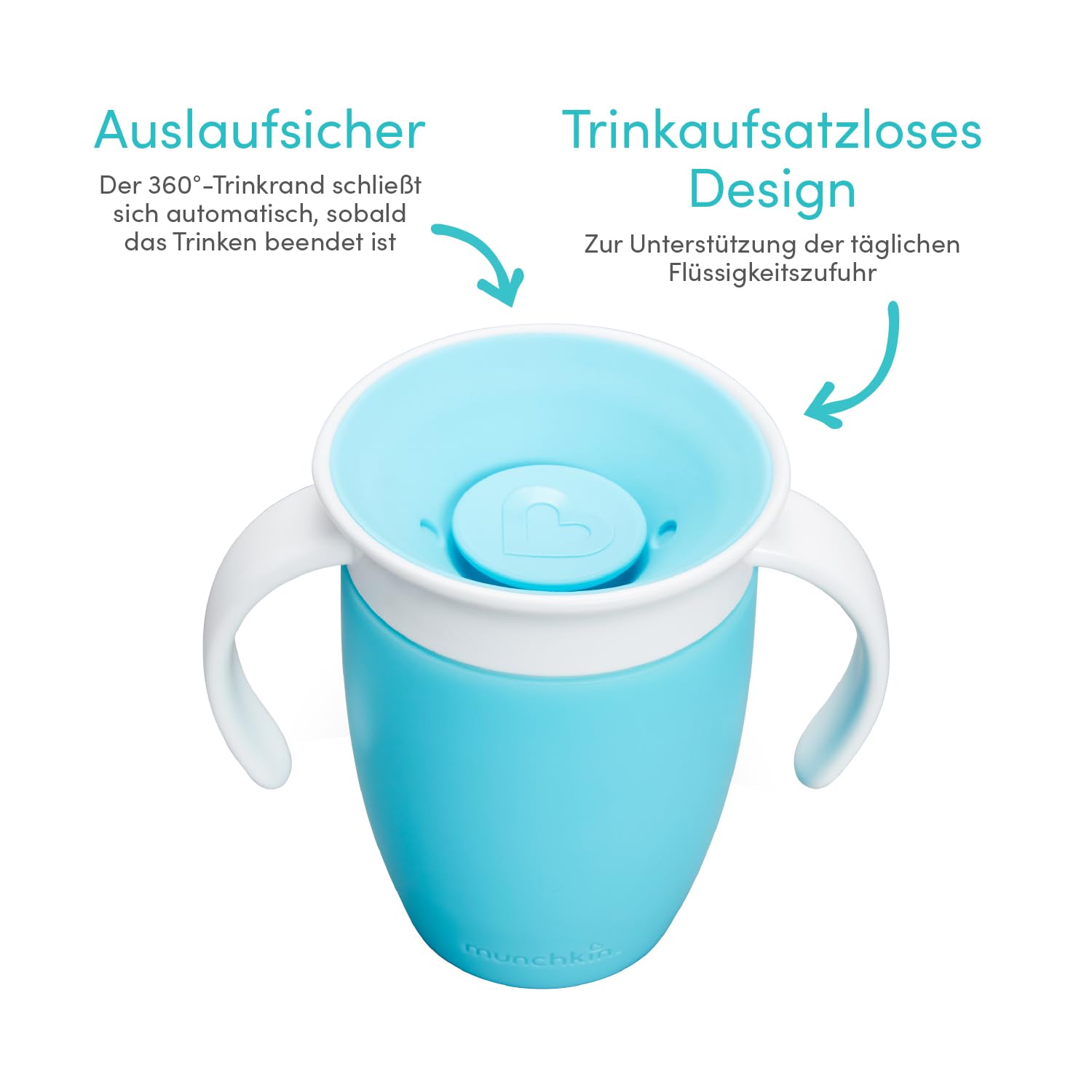 munchkin-miracle-360-trinkbecher-2er-set-auslaufsicherer-trinklernbecher-mit-gri image 2