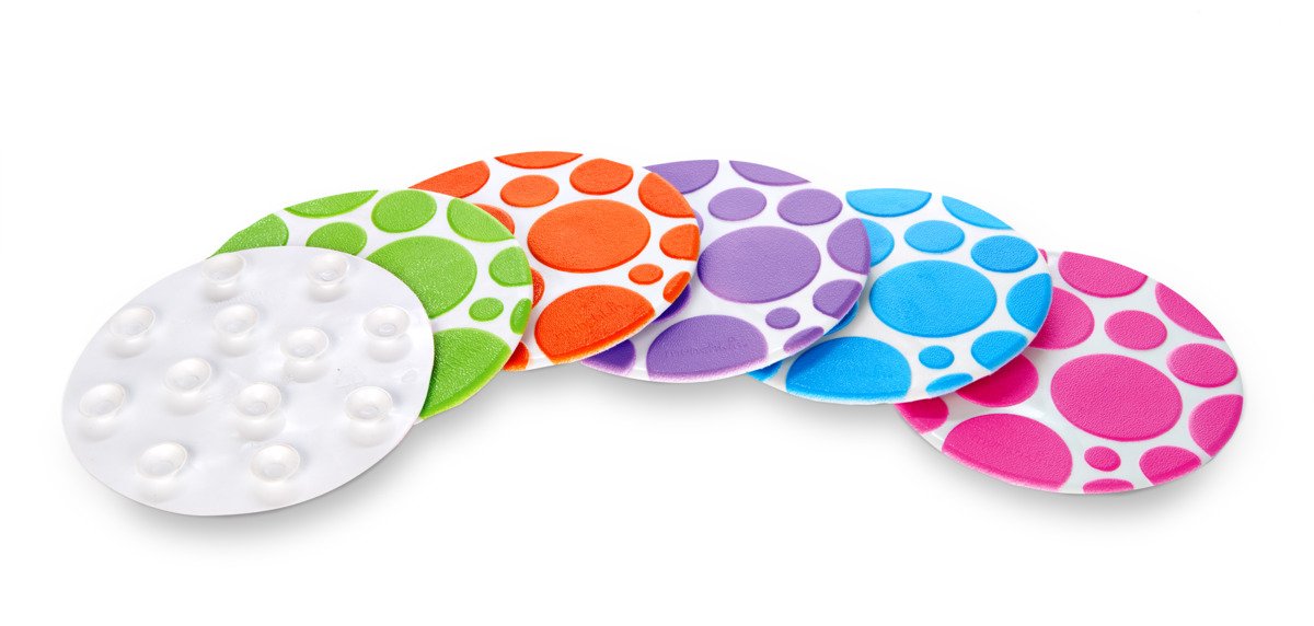 munchkin-grippy-dots-anti-rutsch-badewanneneinlage-6er-pack-mit-white-hot-temper image 2