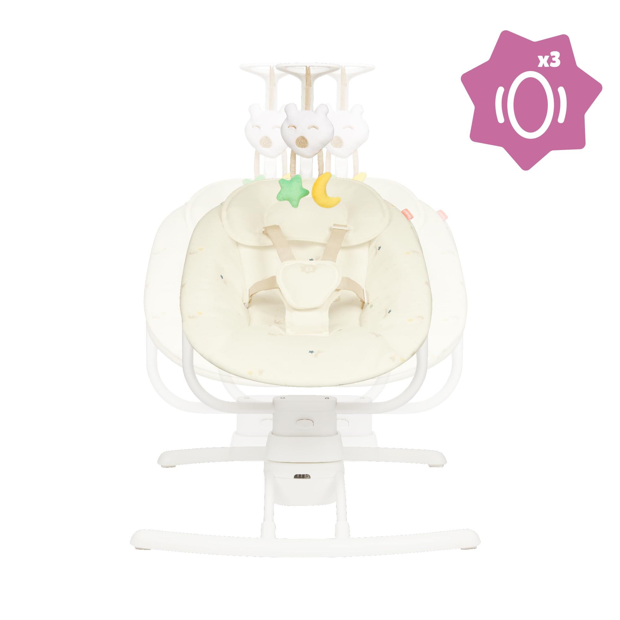 badabulle-elektrische-babyschaukel-buddy-seitliche-schaukelfunktion-3-geschwindi image 3