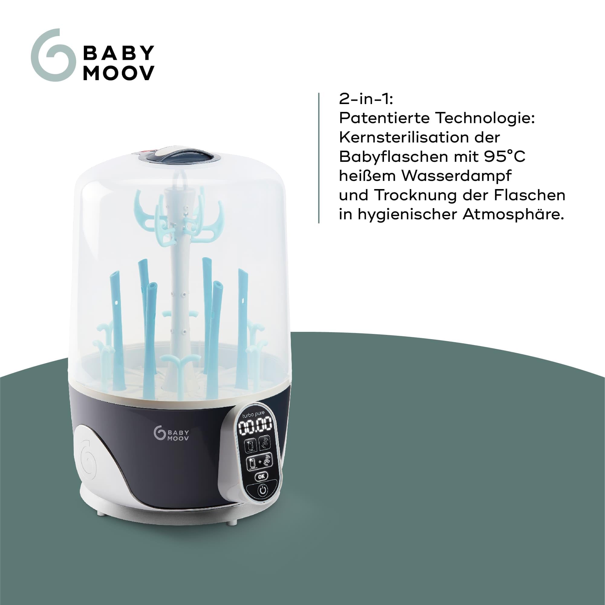 babymoov-turbo-pure-2-in-1-sterilisator-und-flaschentrockner-6-flaschen-kapazit- image 3