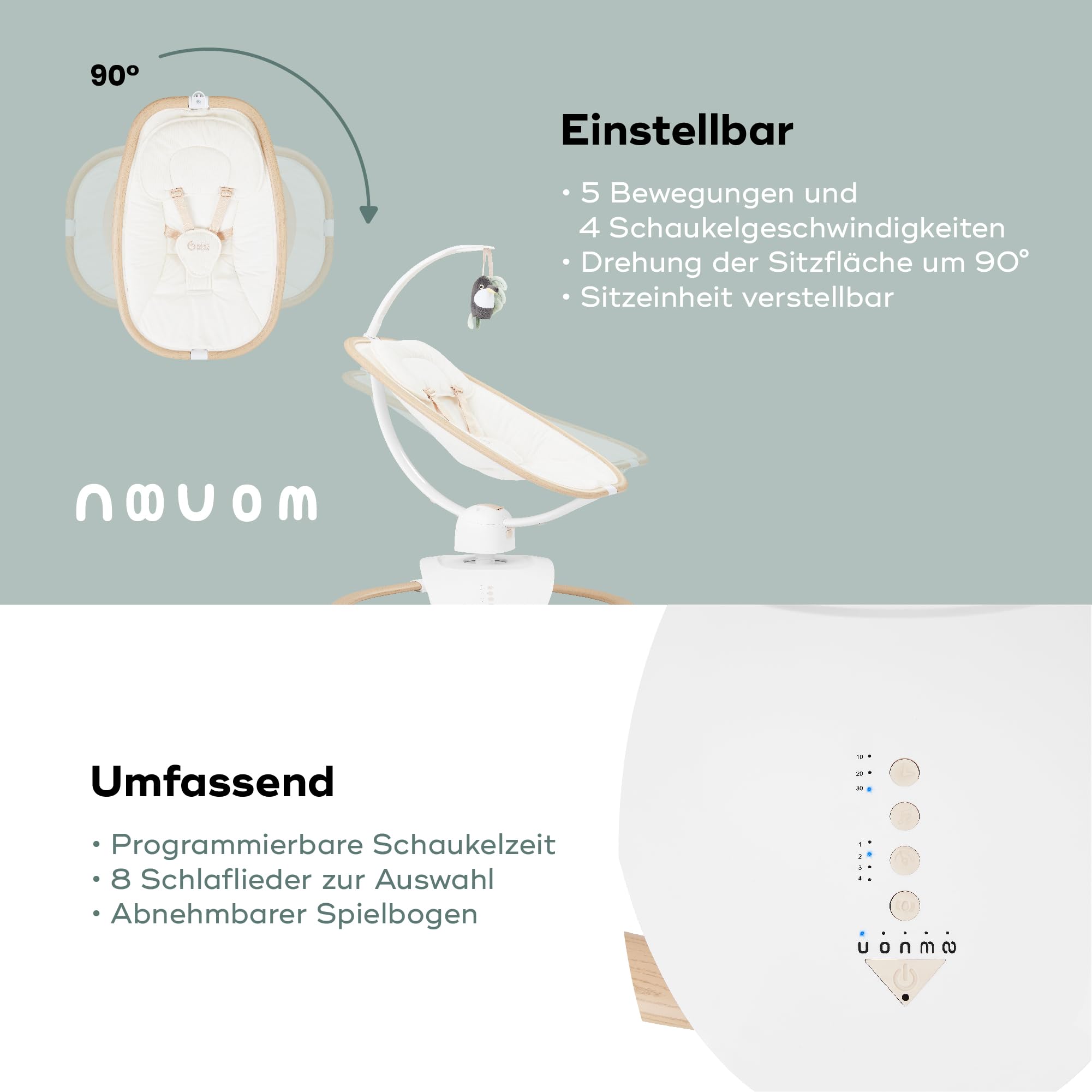 babymoov-babyschaukel-swoon-hoop-sand-elektrische-babywippe-mit-fernbedienung-90 image 5