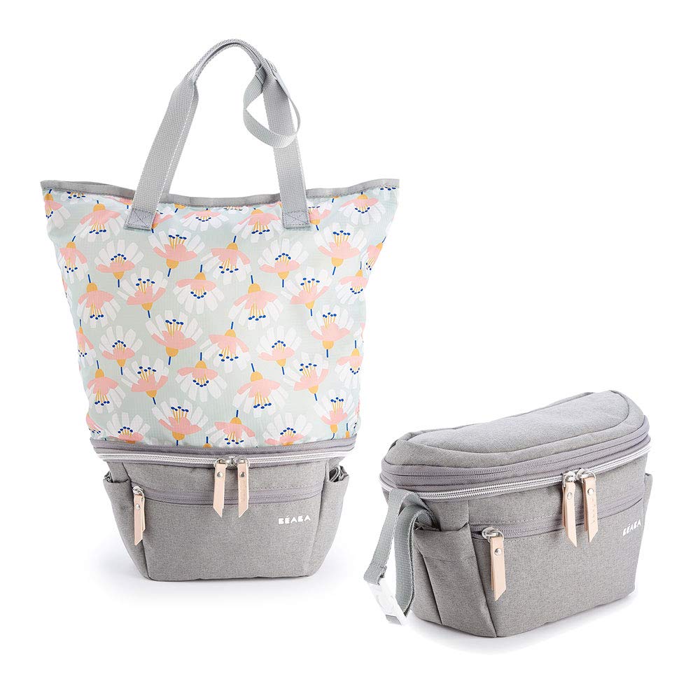 b-aba-biarritz-wickeltasche-kinderwagen-organizer-2-in-1-verwandelbar-in-einkauf image 1