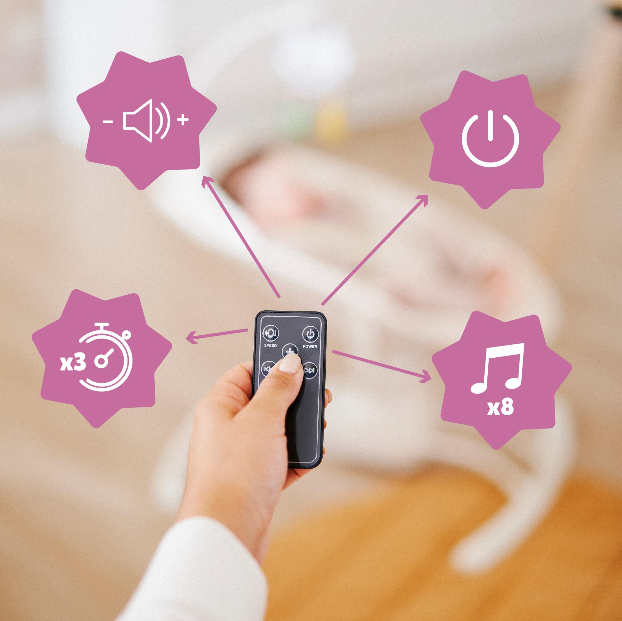 badabulle-elektrische-babyschaukel-buddy-seitliche-schaukelfunktion-3-geschwindi image 4