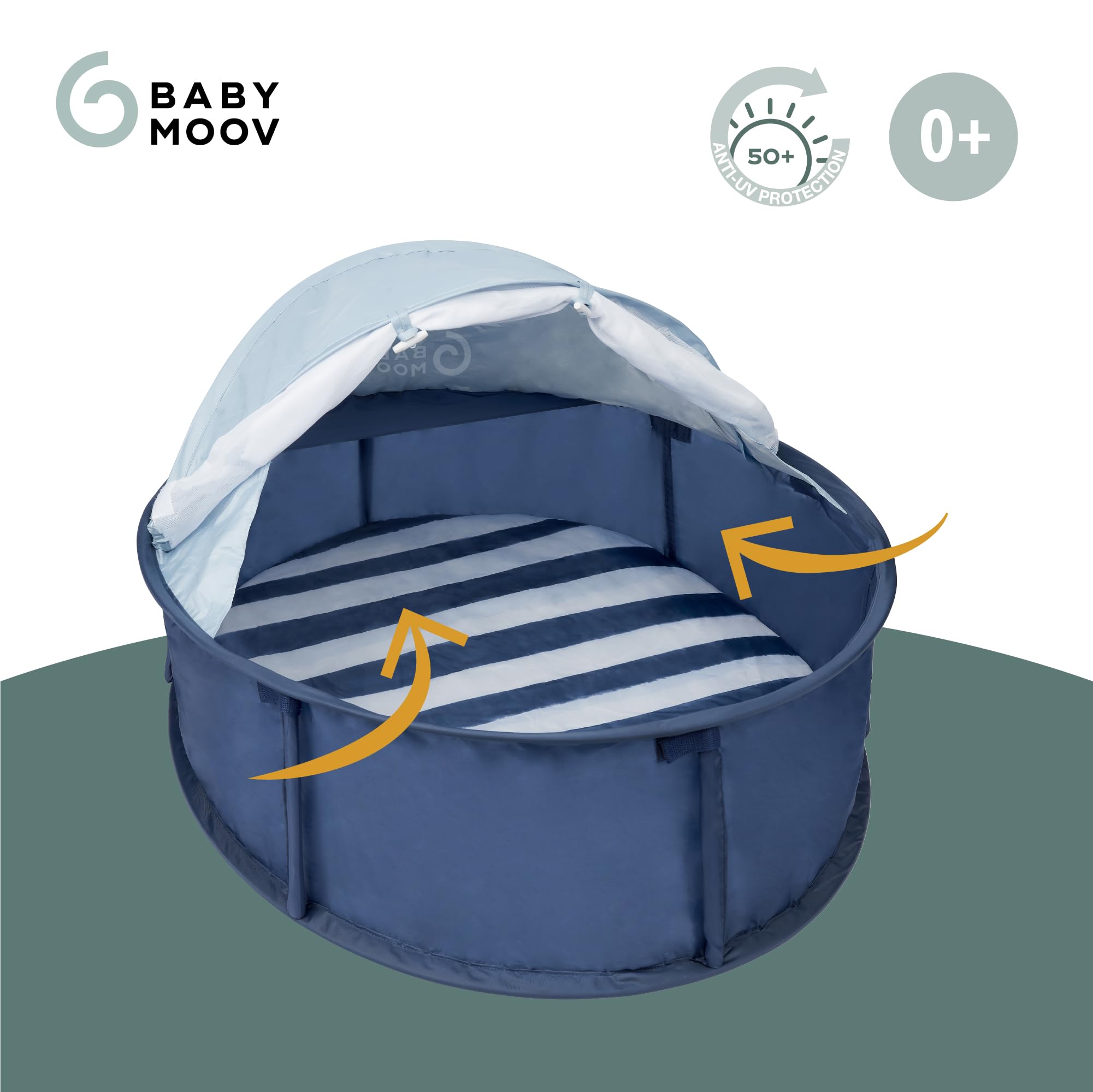 babymoov-babyni-spielzelt-2-in-1-babyzelt-reisebett-mit-uv-schutz-50-moskitonetz image 3