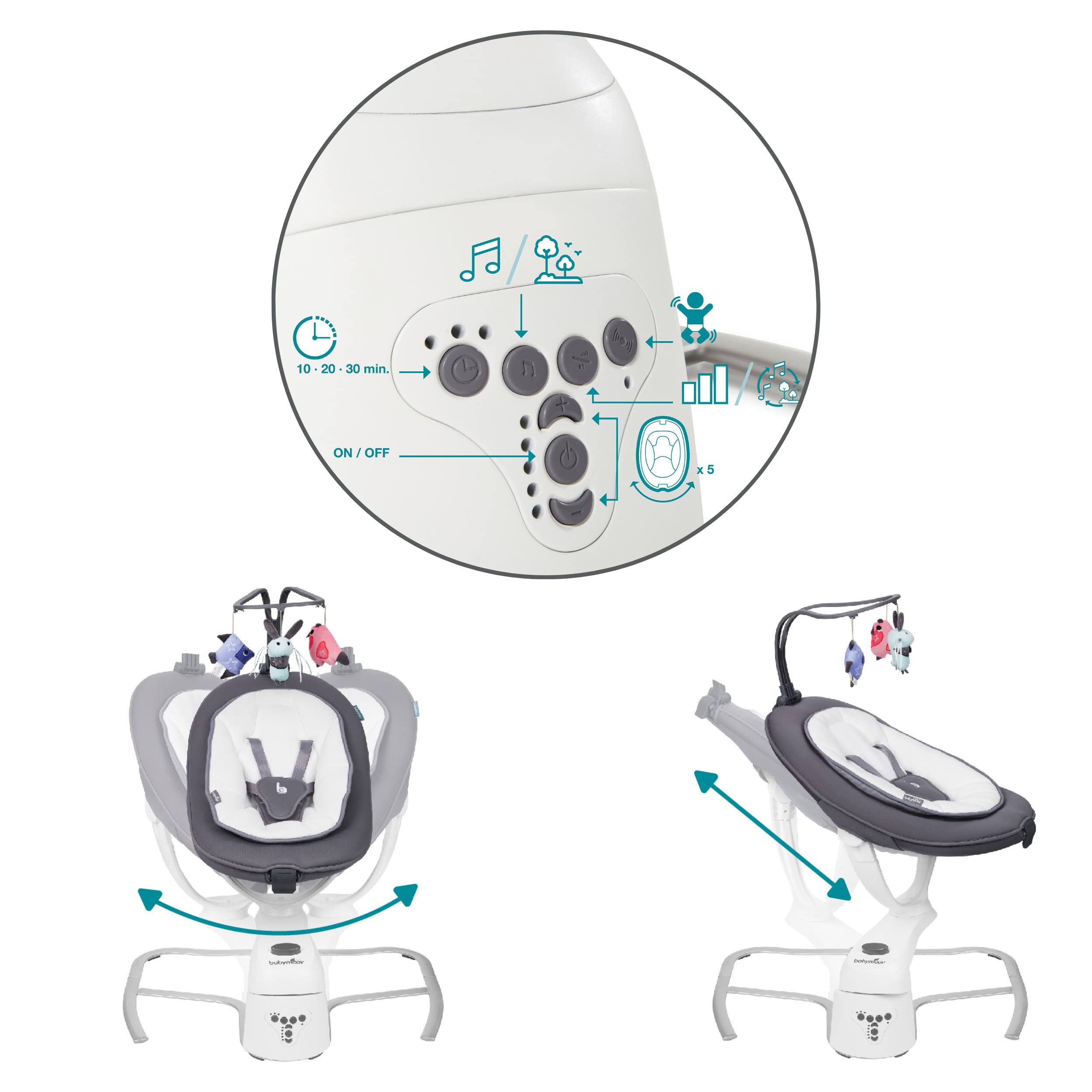 babymoov-babyschaukel-swoon-motion-zink-elektrische-babywippe-mit-360-sitz-5-ges image 6