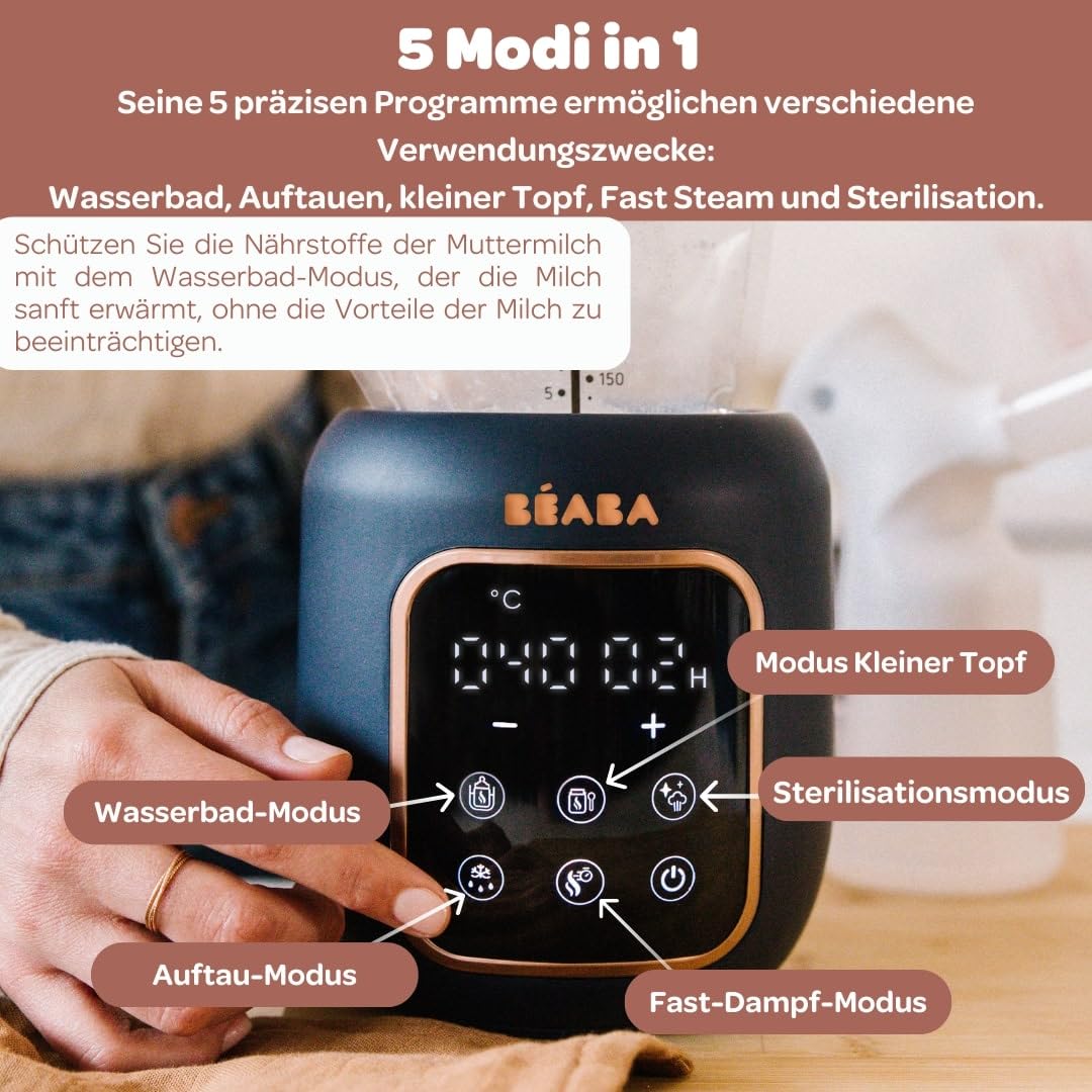 b-aba-multi-milk-flaschenw-rmer-sterilisator-5-in-1-multifunktional-mit-wasserba image 4