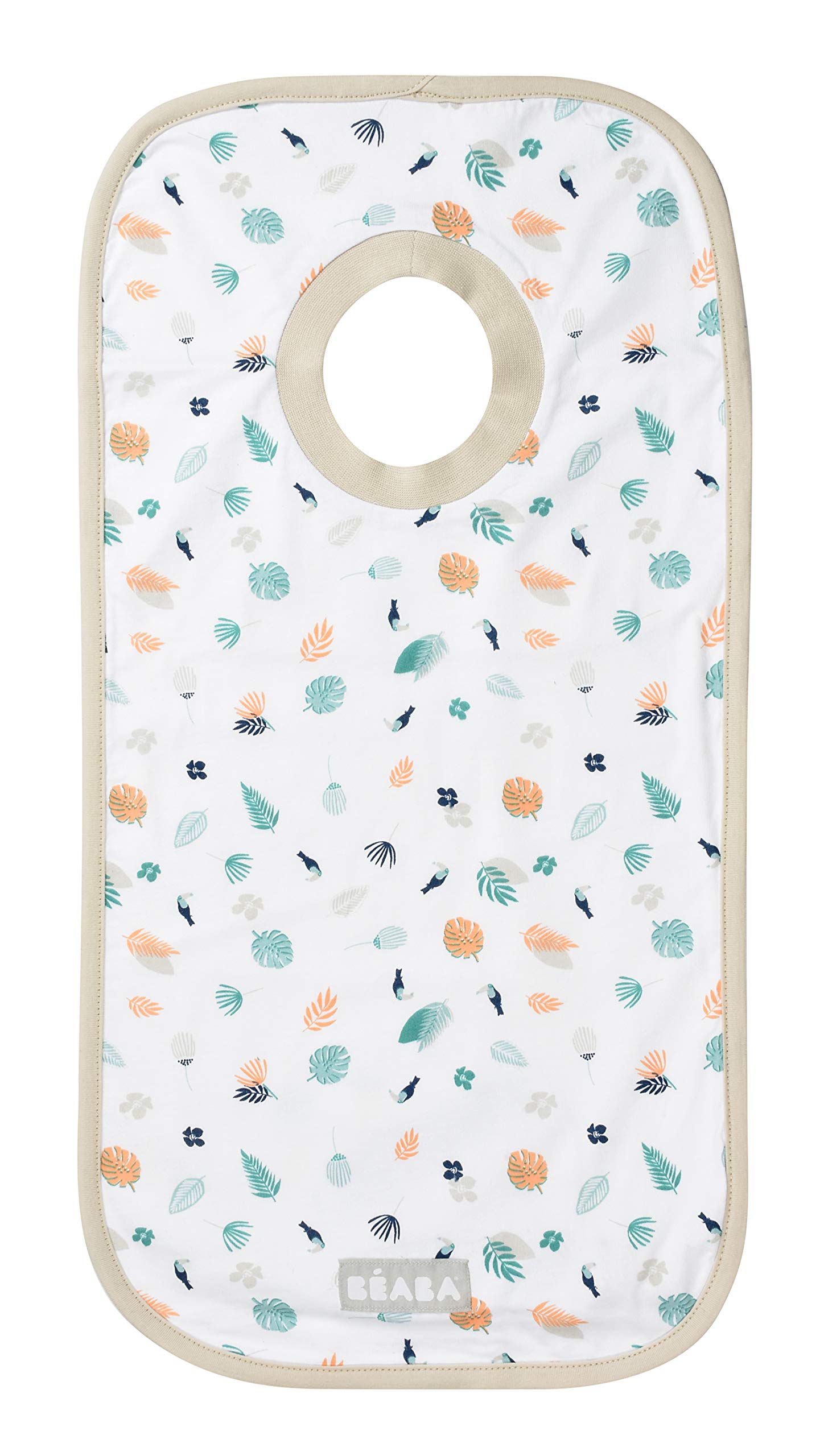 b-aba-baumwoll-l-tzchen-mitwachsend-tropical-53-x-27-cm-elastischer-t-shirt-krag image 1