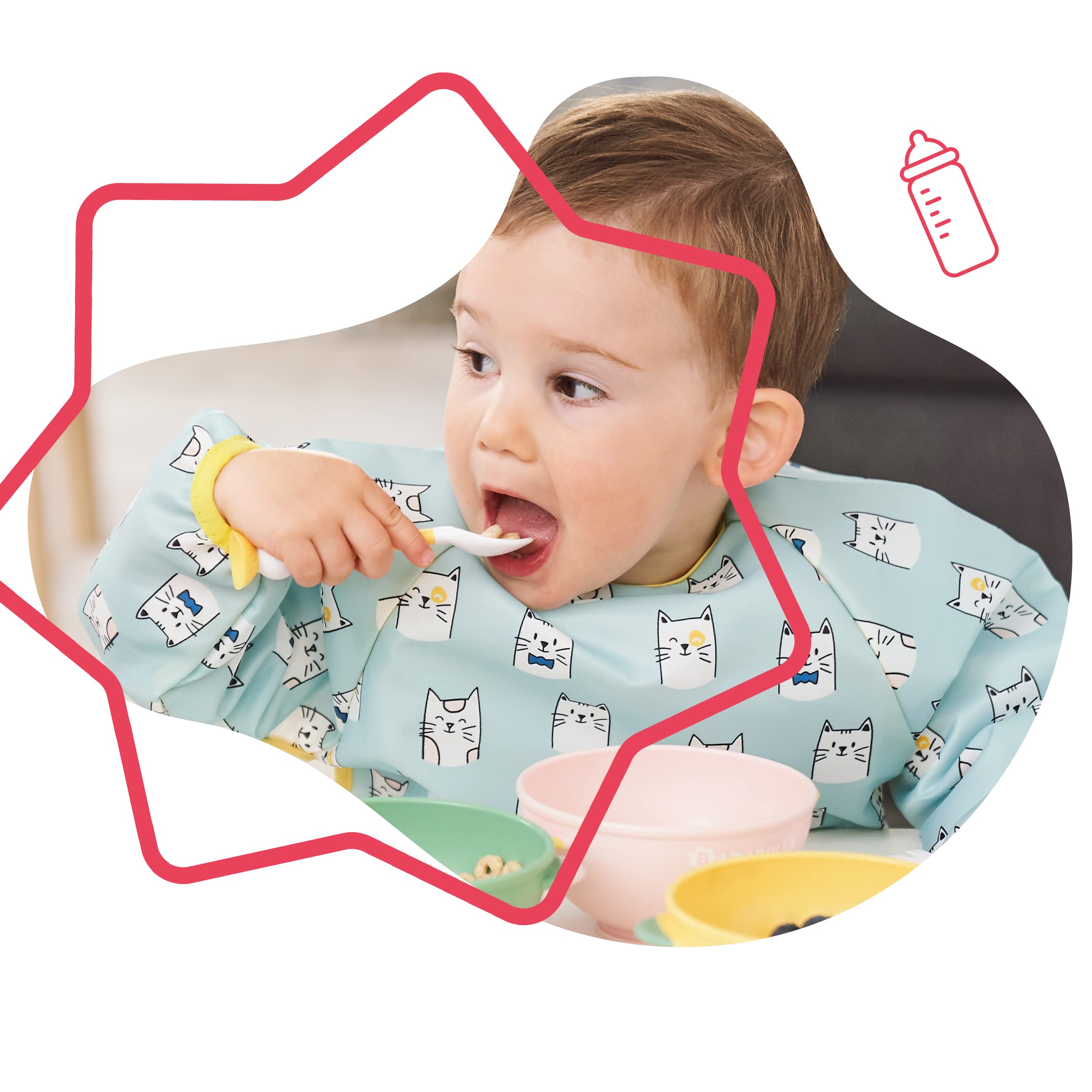 badabulle-2-teiliges-esslernbesteck-flexibler-l-ffel-und-gabel-beidh-ndig-geeign image 2