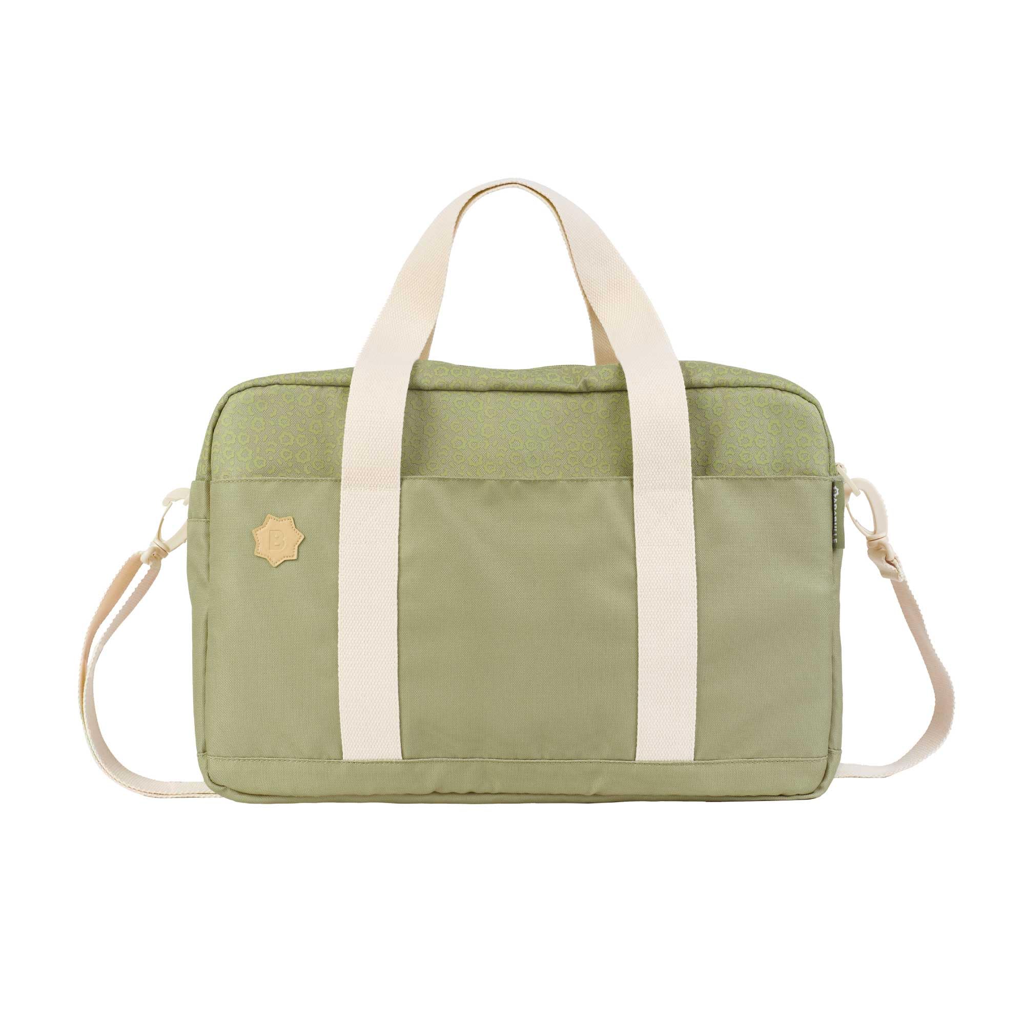 badabulle-wickeltasche-bowling-olive-kinderwagentasche-mit-wickelauflage-und-ca- image 1