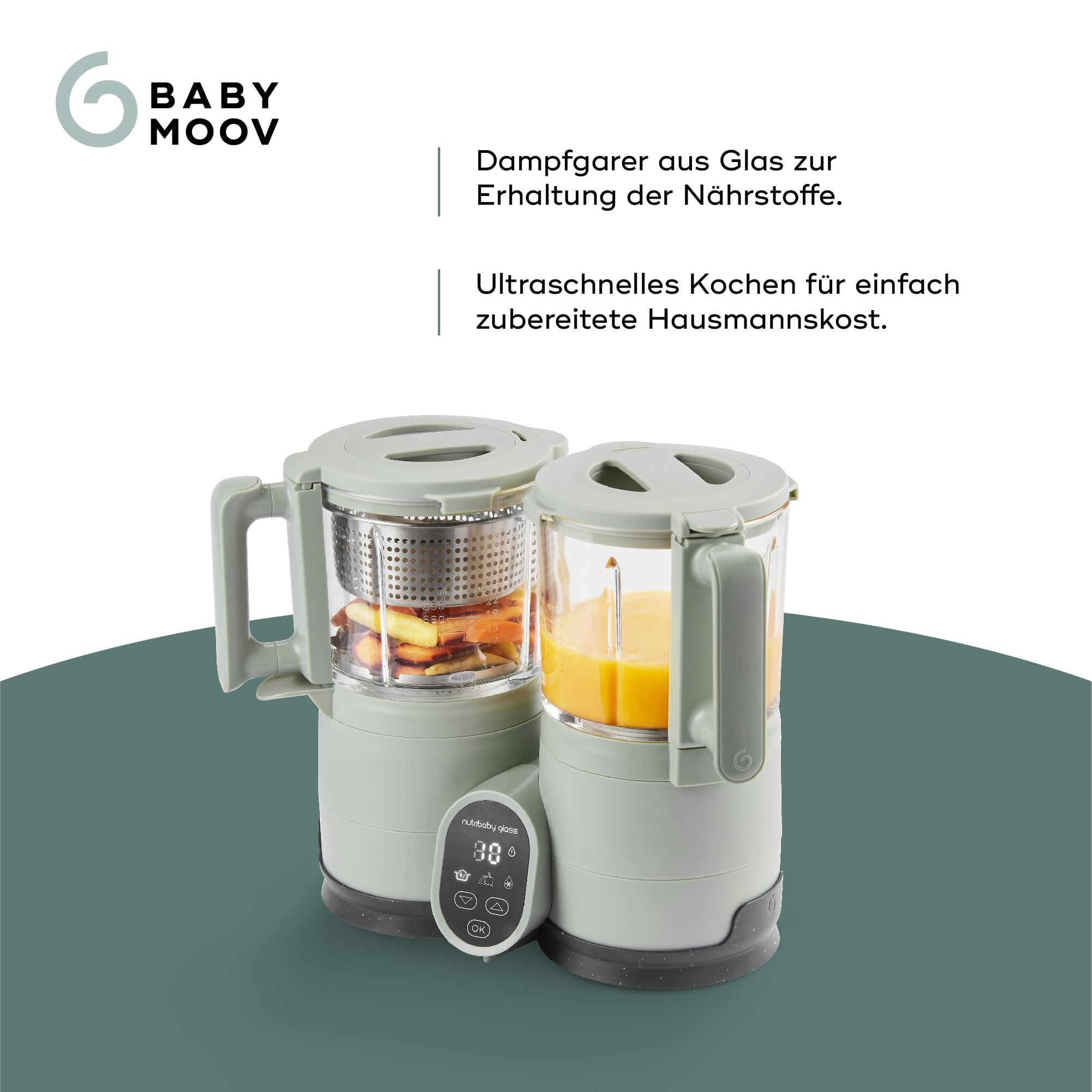 babymoov-nutribaby-glass-green-celadon-babynahrungszubereiter-4-in-1-dampfgarer- image 3