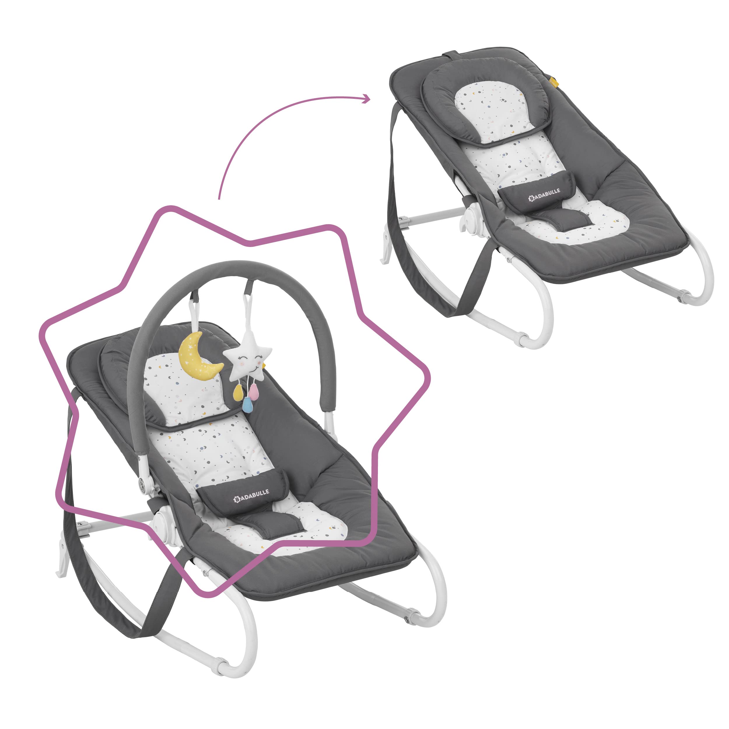 badabulle-easy-moonlight-babywippe-babyliegewippe-ab-geburt-mit-kopfst-tze-5-fac image 5