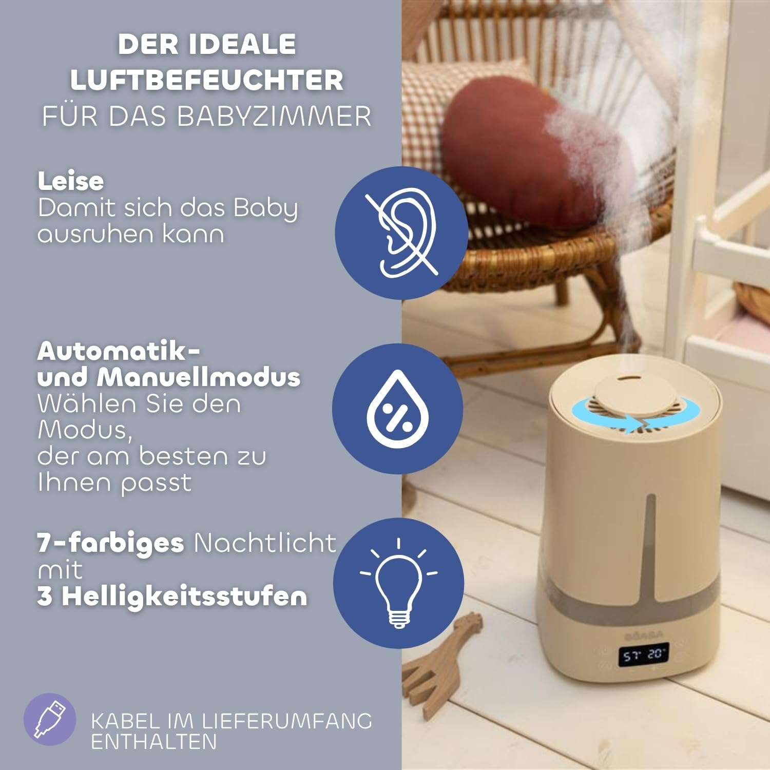 b-aba-zen-air-luftbefeuchter-4-l-27-h-laufzeit-7-farben-nachtlicht-leise image 4