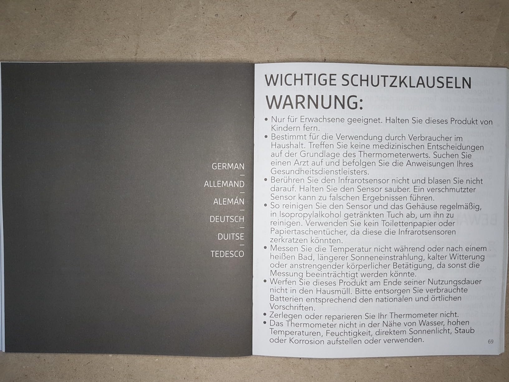 Abhängig vom Abstand