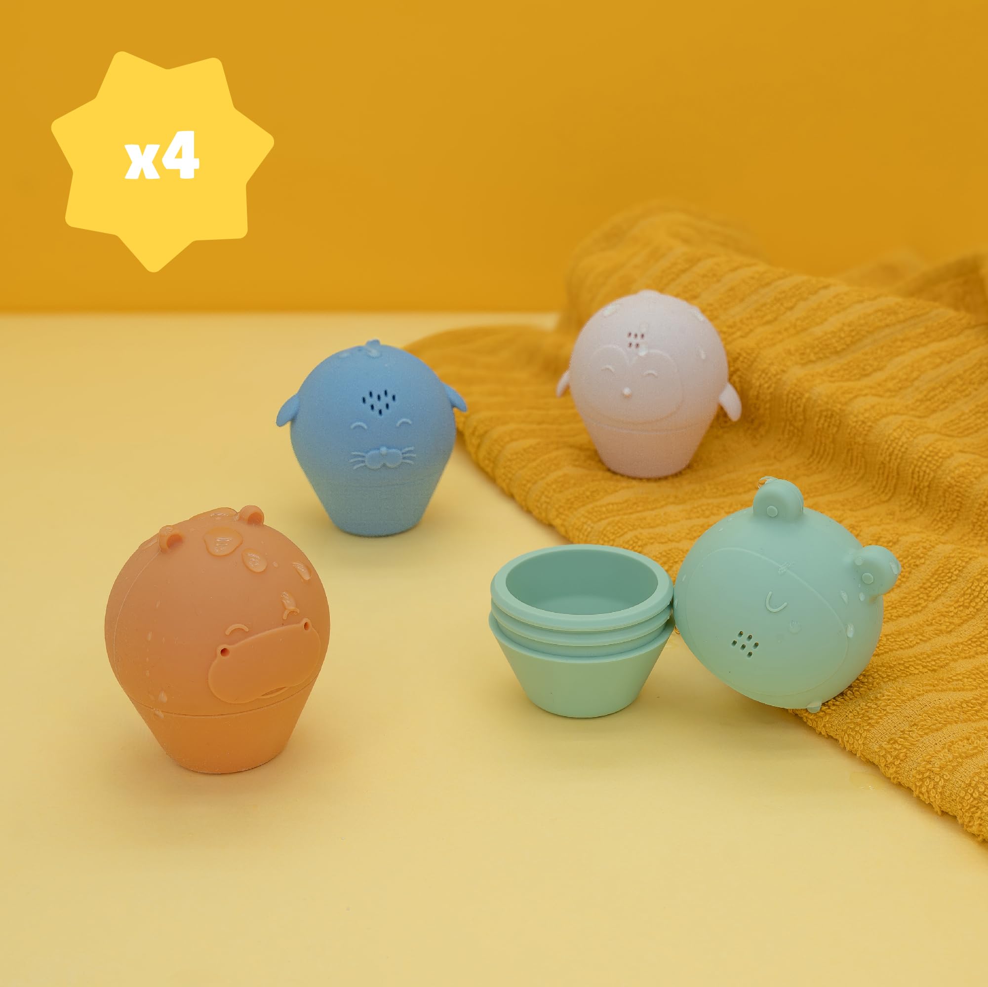 badabulle-badespielzeug-silikon-4-teilig-spritzendes-badespielzeug-set-phthalatf image 3