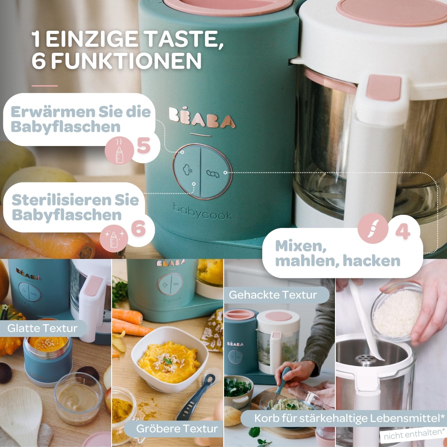 b-aba-babycook-neo-6-in-1-babynahrungszubereiter-mit-glaskrug-und-edelstahl-gark image 5