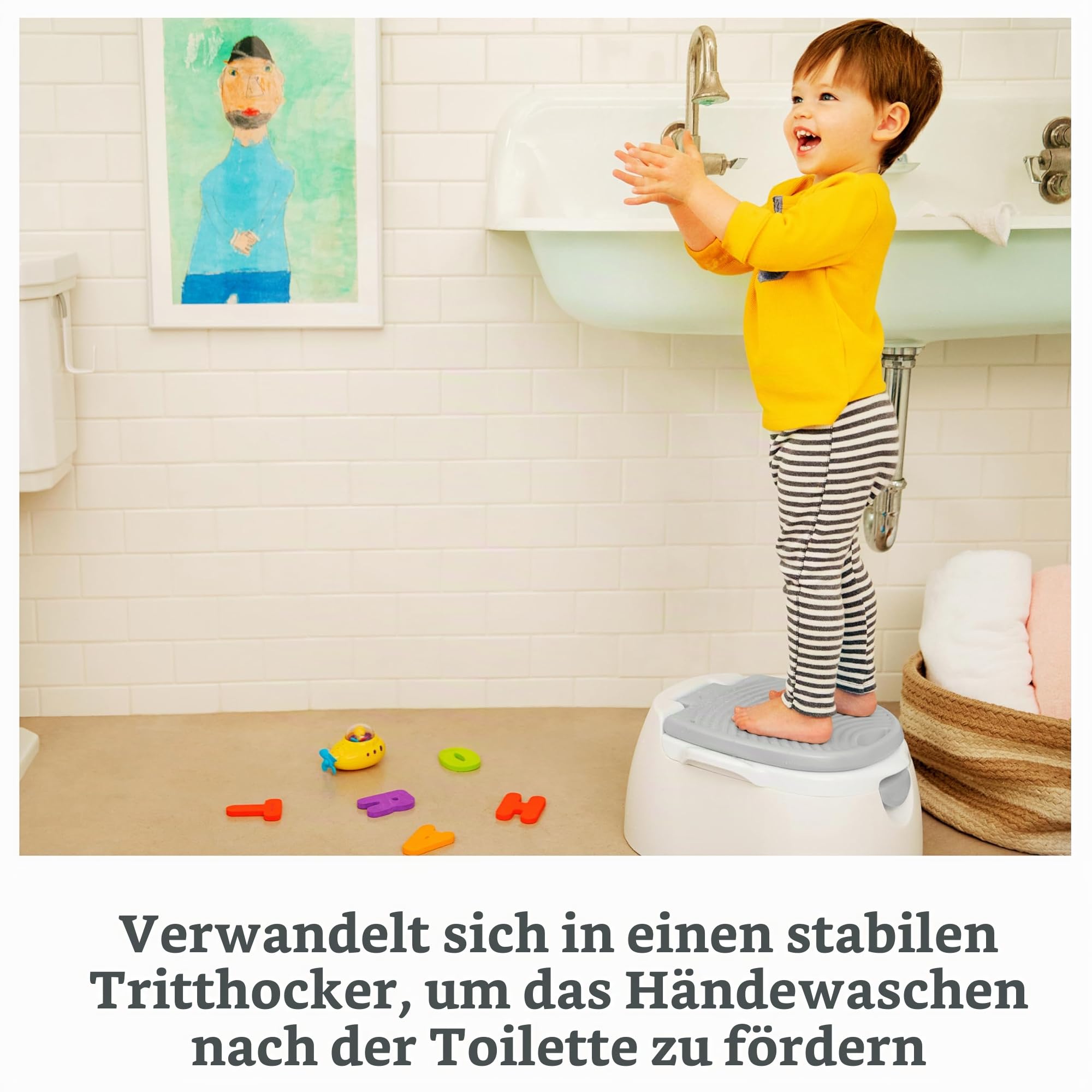 munchkin-multistage-3-in-1-t-pfchen-trainersitz-tritthocker-grau image 4