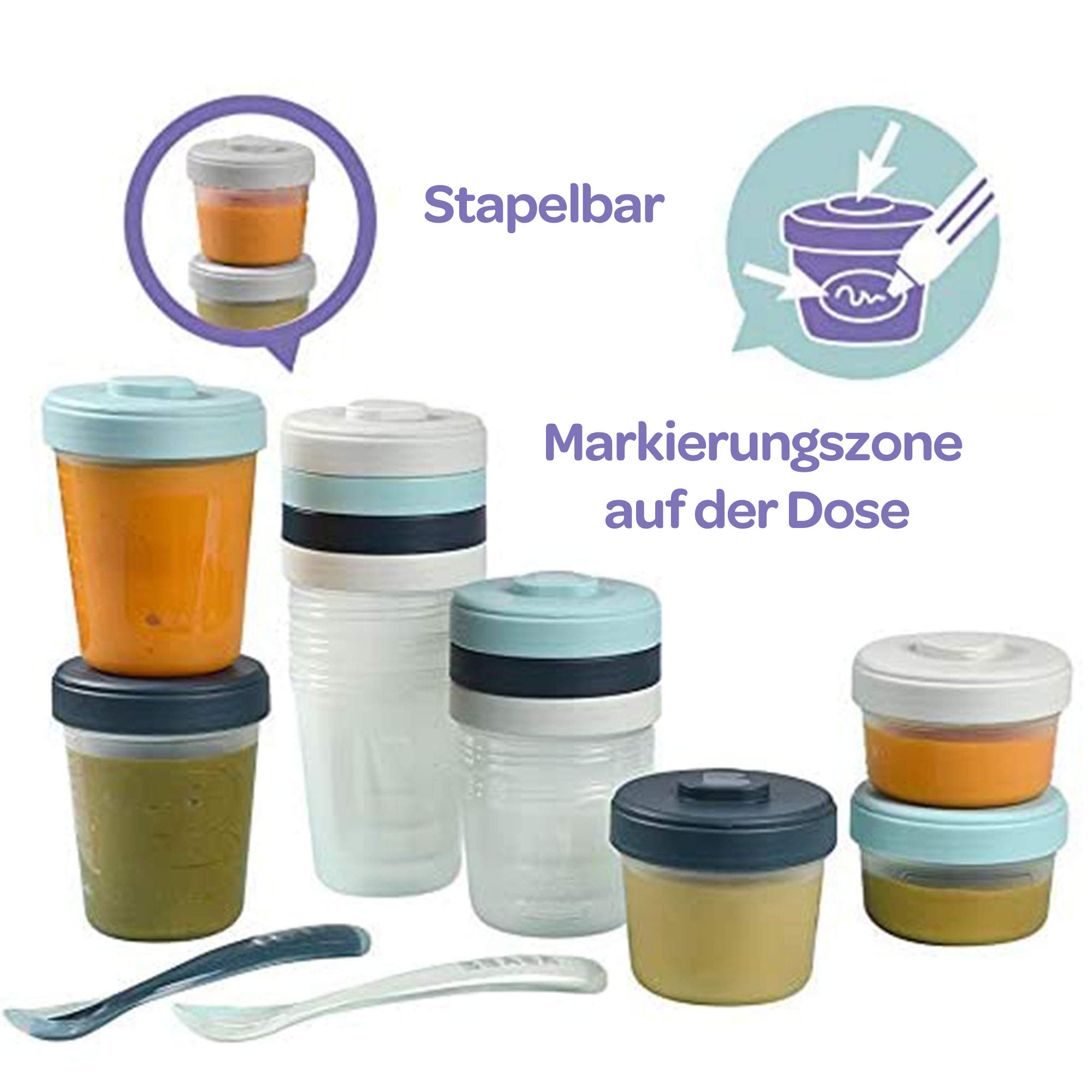 b-aba-12er-set-aufbewahrungsbeh-lter-mit-2-silikon-l-ffeln-stapelbar-100-luftdic image 2