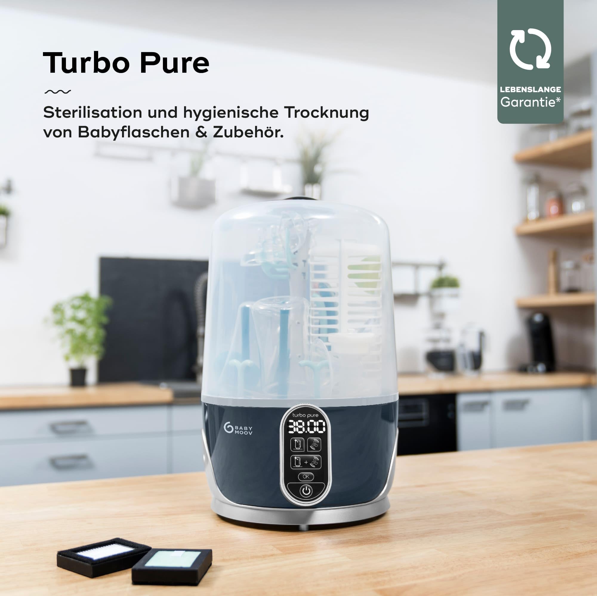 babymoov-turbo-pure-2-in-1-sterilisator-und-flaschentrockner-6-flaschen-kapazit- image 2