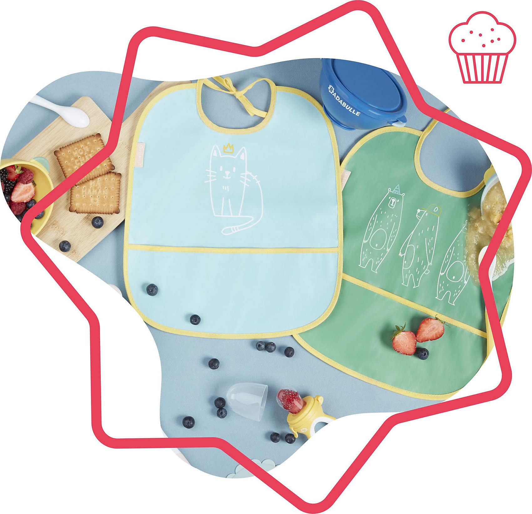 badabulle-l-tzchen-2er-set-wasserfeste-babyl-tzchen-mit-auffangtasche-verstellba image 5