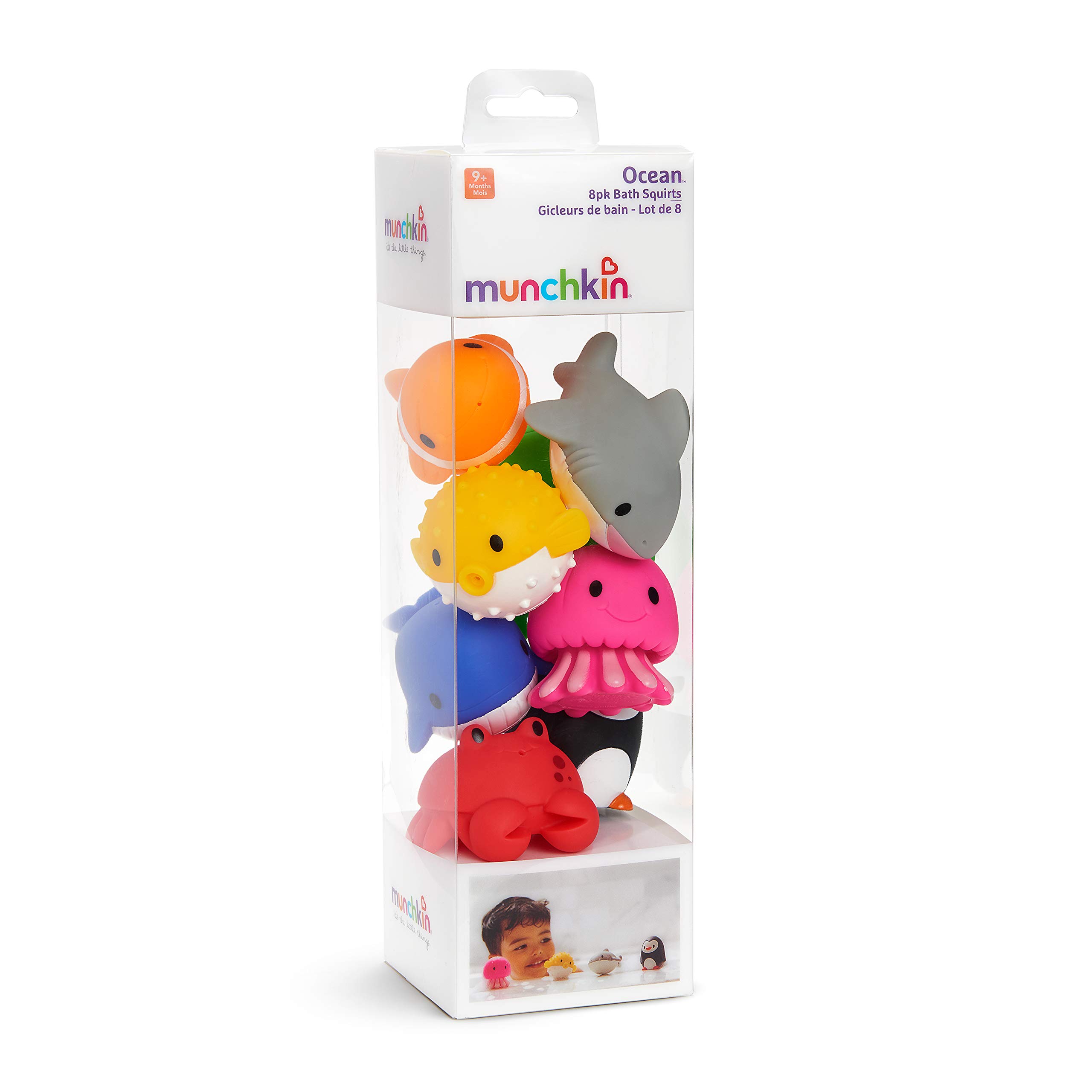 munchkin-ocean-squirters-badespielzeug-8er-pack-schwimmende-spritztiere-meeresti image 3