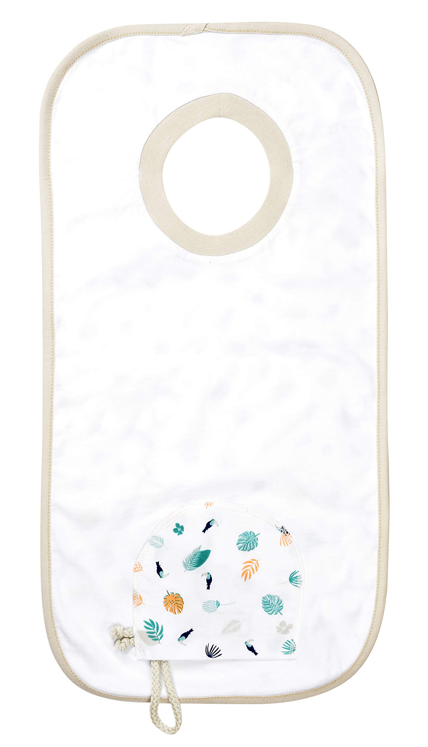 b-aba-baumwoll-l-tzchen-mitwachsend-tropical-53-x-27-cm-elastischer-t-shirt-krag image 2
