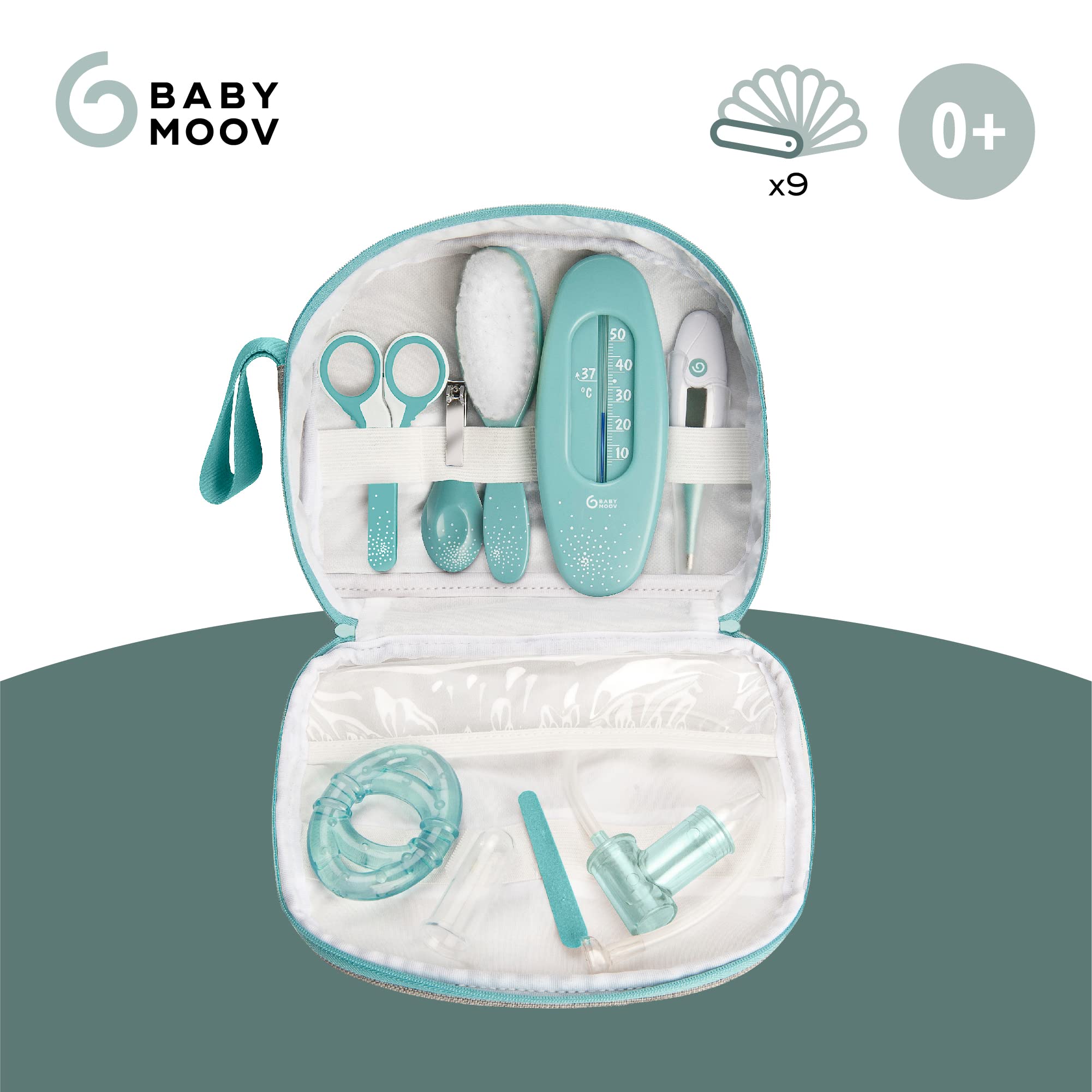 babymoov-babypflege-set-aqua-9-teiliges-baby-pflege-set-mit-digitalem-fieberther image 2