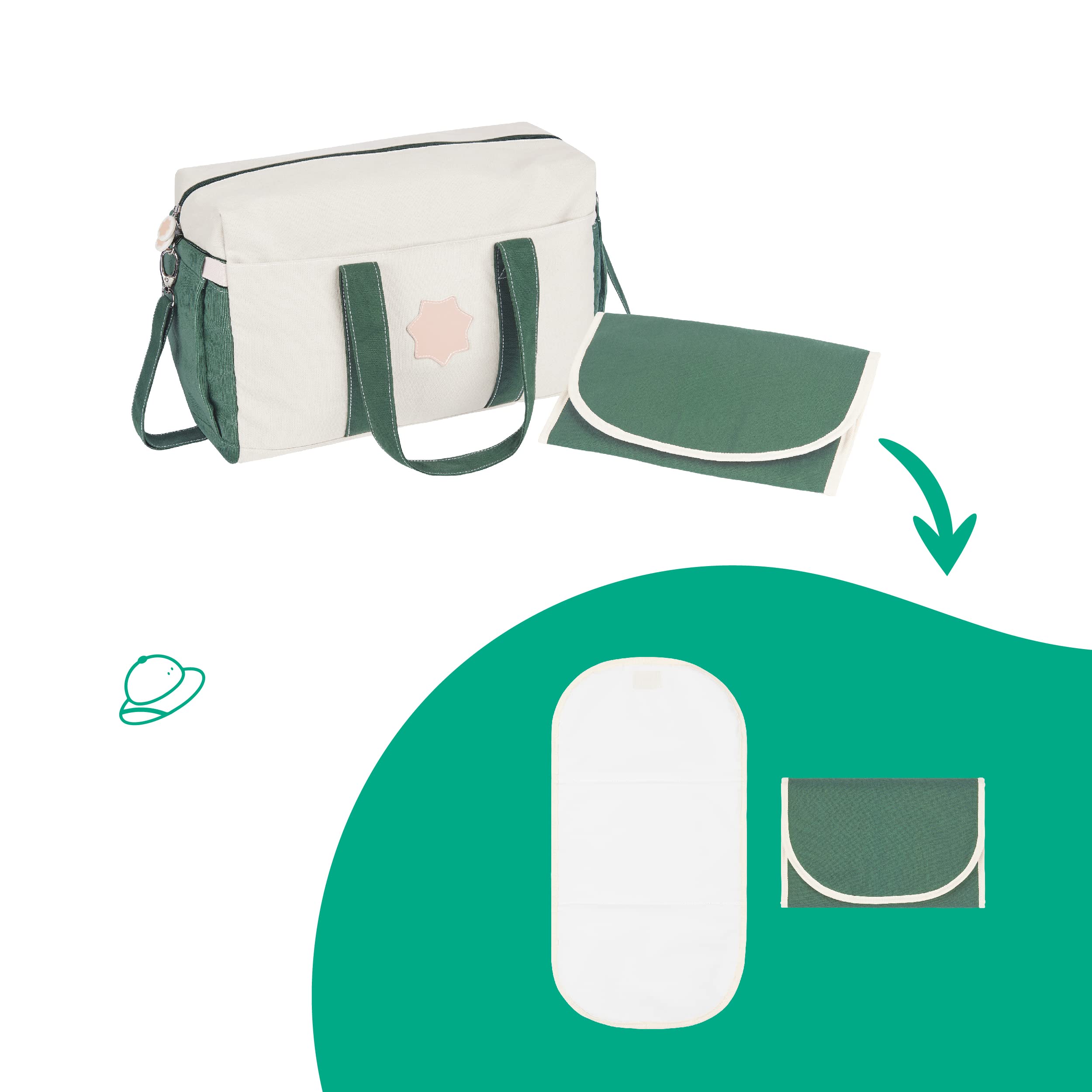 badabulle-oasis-wickelrucksack-kinderrucksack-set-2-teiliges-kombi-set-mit-wicke image 6