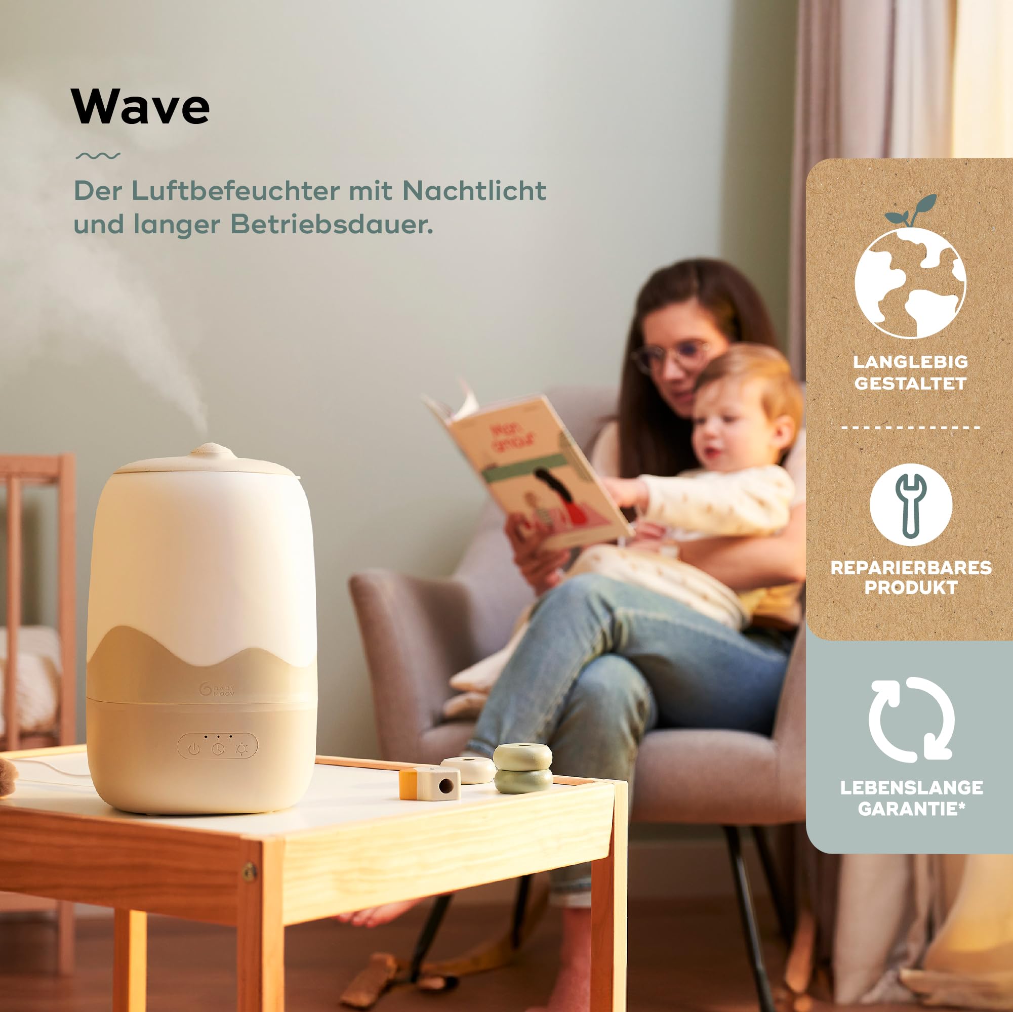 babymoov-wave-ultraschall-luftbefeuchter-mit-kaltem-dampf-4-l-tank-26-h-laufzeit image 2