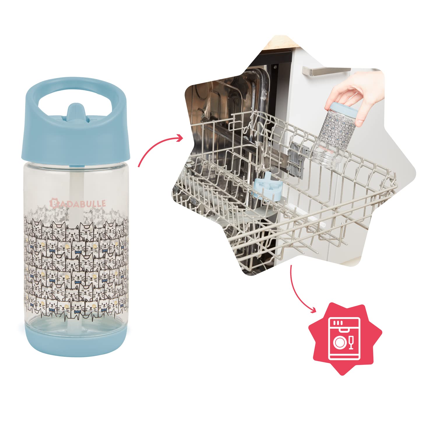 badabulle-trinkflasche-kinder-350-ml-auslaufsicherer-trinkbecher-mit-faltbarem-s image 5