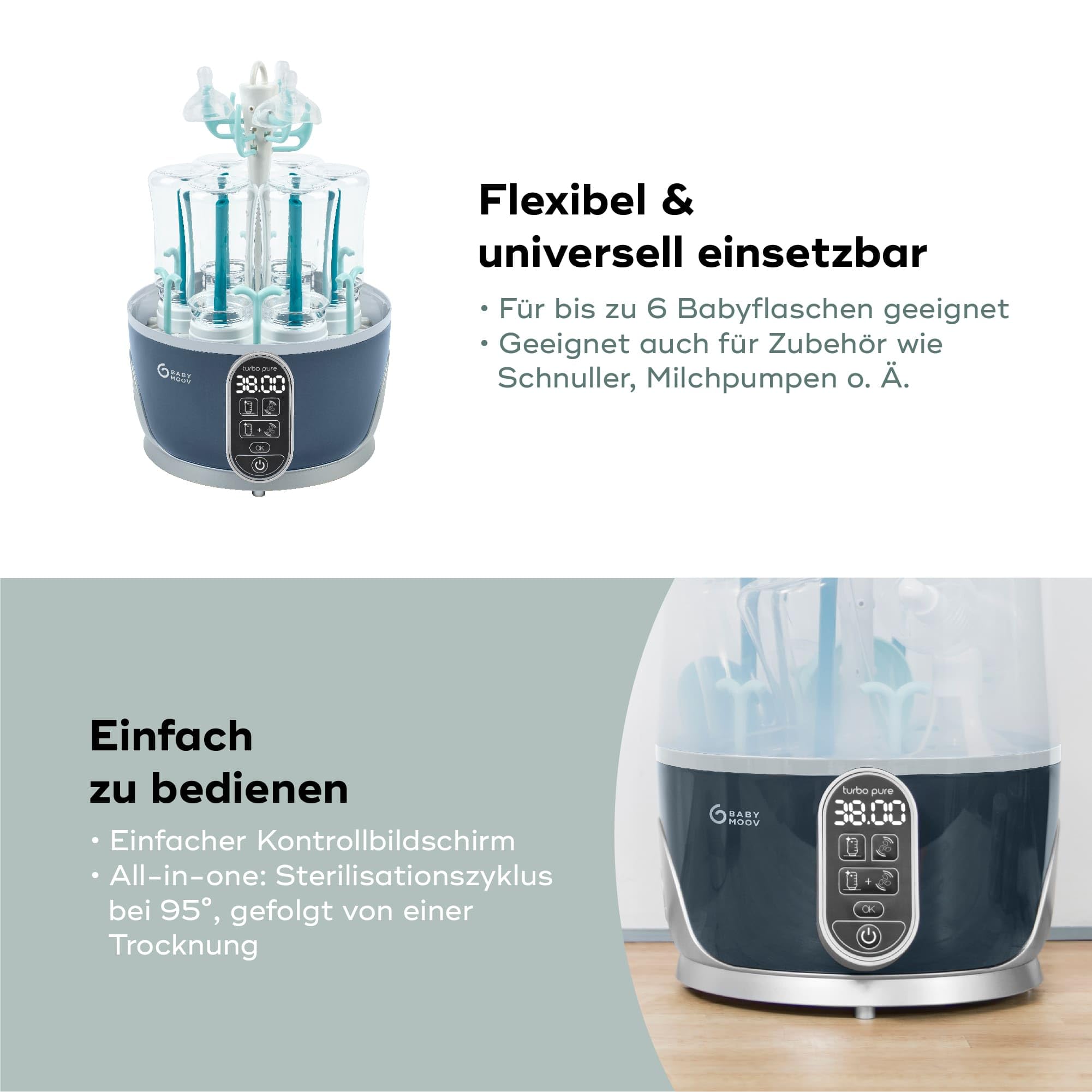 babymoov-turbo-pure-2-in-1-sterilisator-und-flaschentrockner-6-flaschen-kapazit- image 5