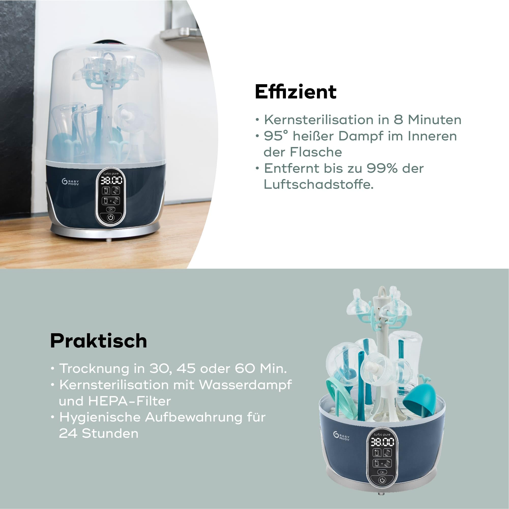 babymoov-turbo-pure-2-in-1-sterilisator-und-flaschentrockner-6-flaschen-kapazit- image 4