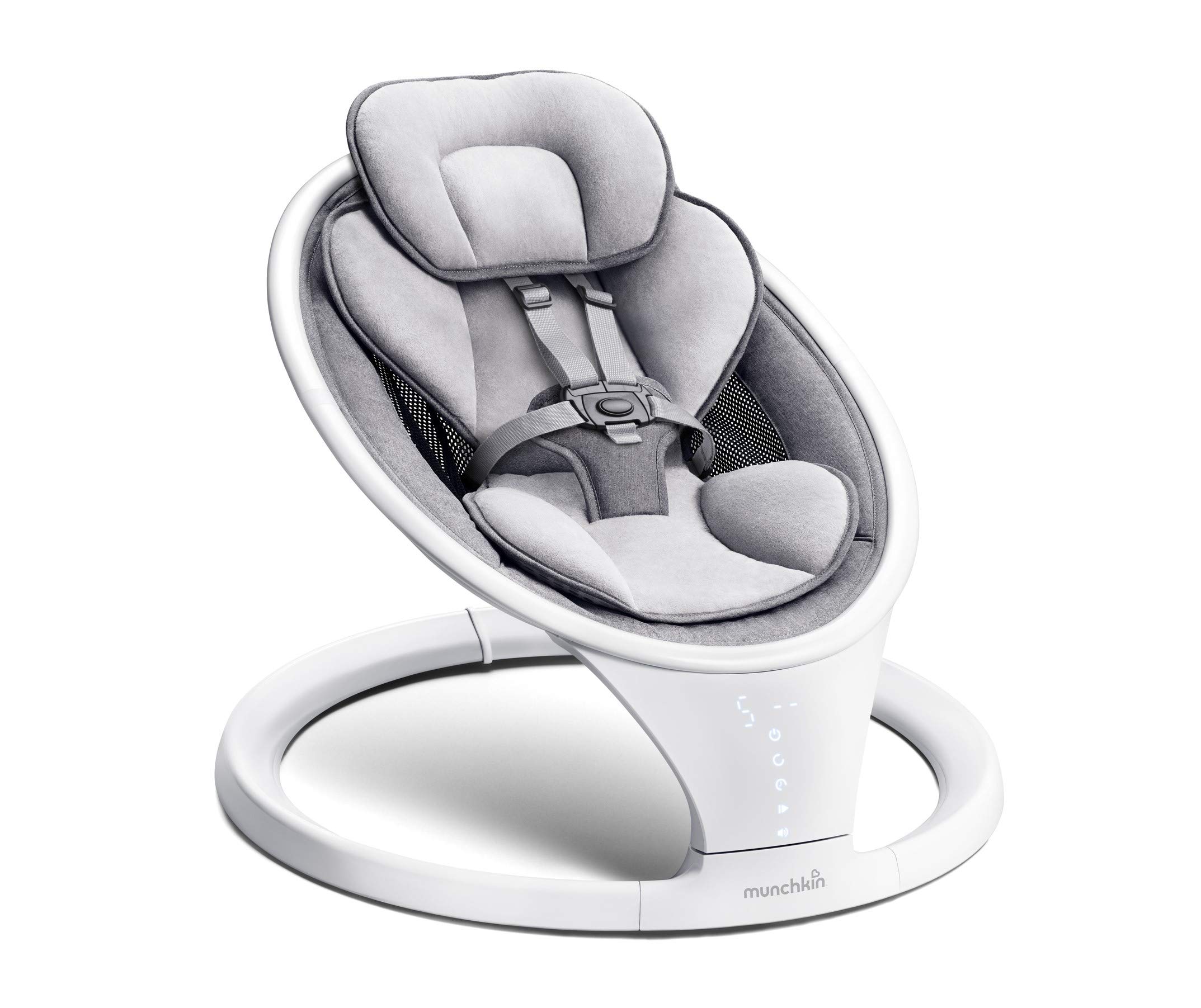 munchkin-elektrische-babyschaukel-mit-bluetooth-babywippe-mit-5-bewegungsstufen- image 1
