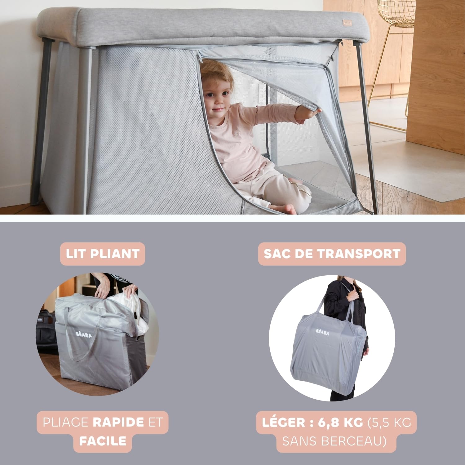 b-aba-3-in-1-reisebett-mitwachsendes-faltbares-babybett-als-wiege-zusatzbett-und image 5