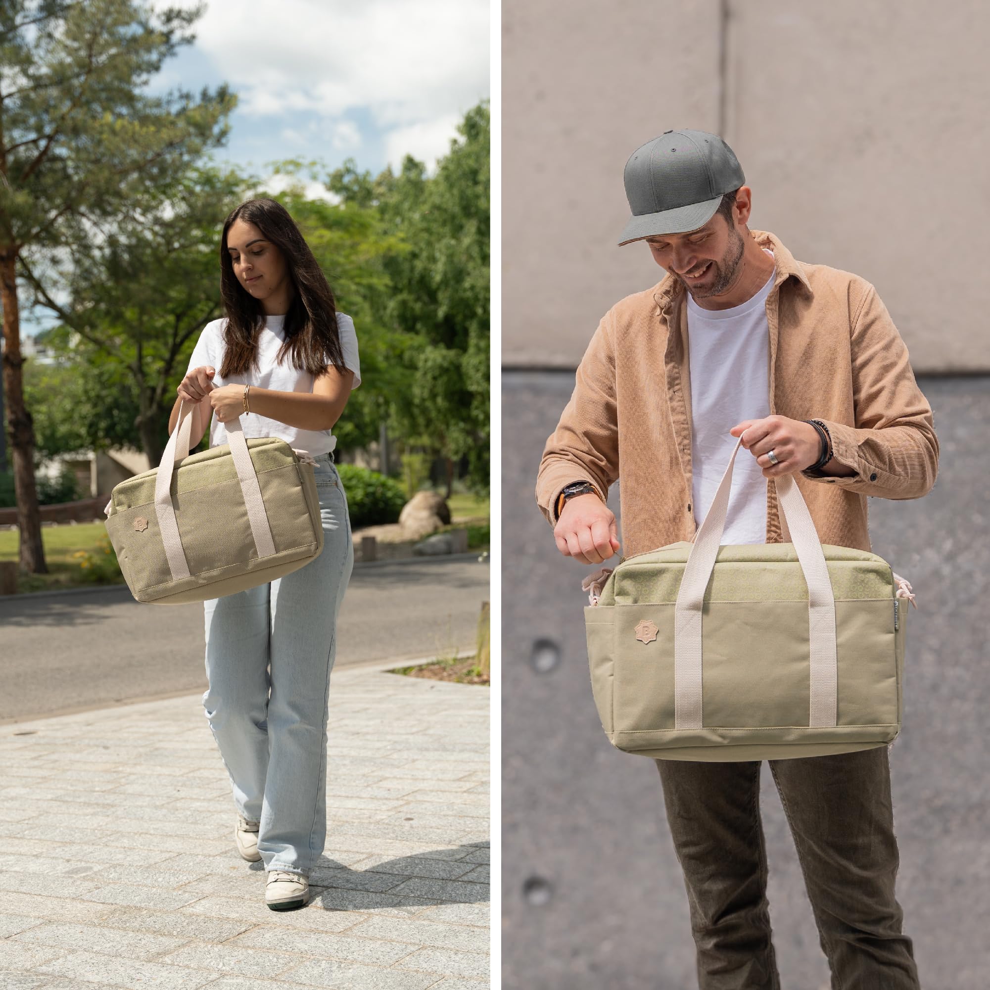 badabulle-wickeltasche-bowling-olive-kinderwagentasche-mit-wickelauflage-und-ca- image 8
