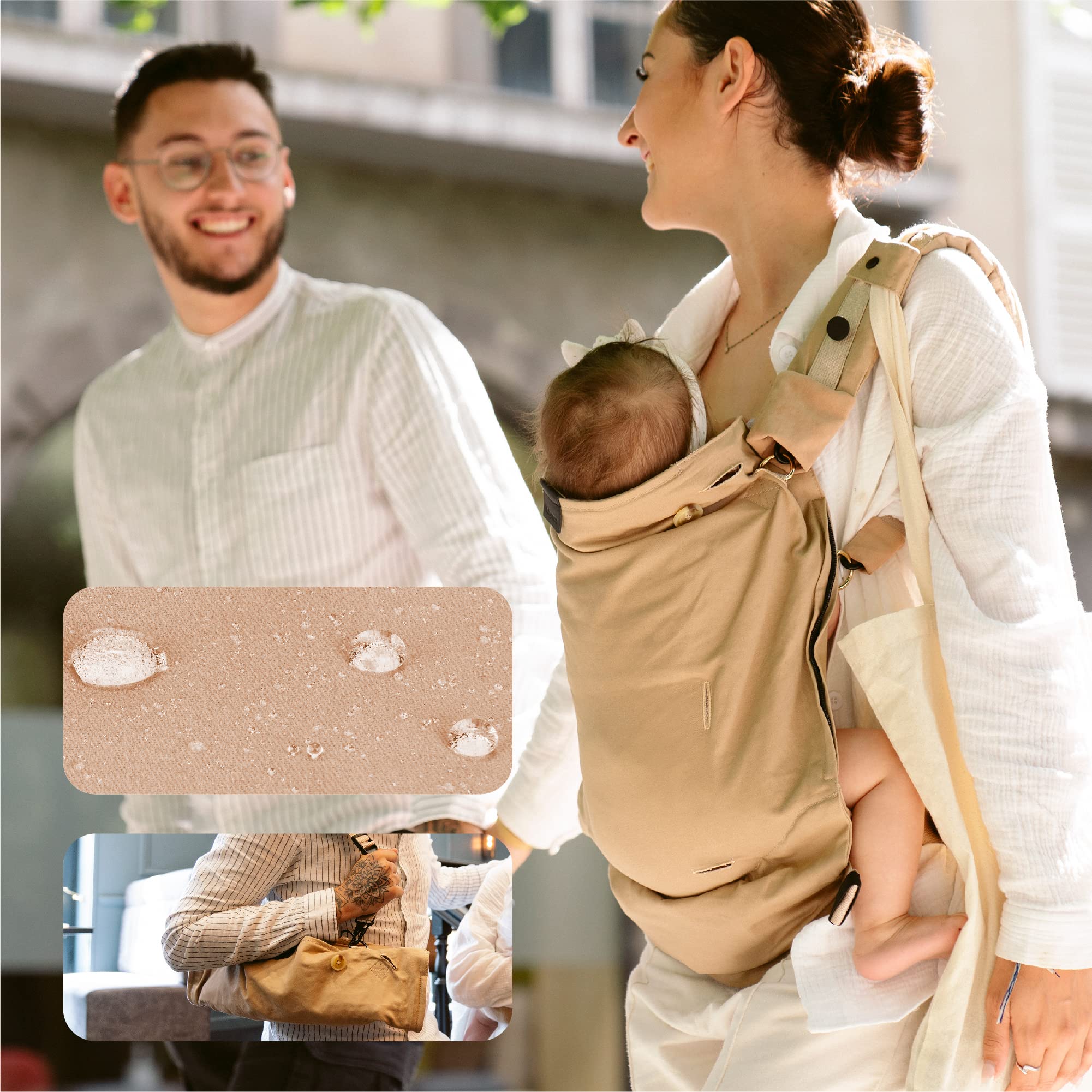 babymoov-babytrage-moov-boost-hazelnut-beige-ergonomische-2-in-1-trage-und-sitze image 6