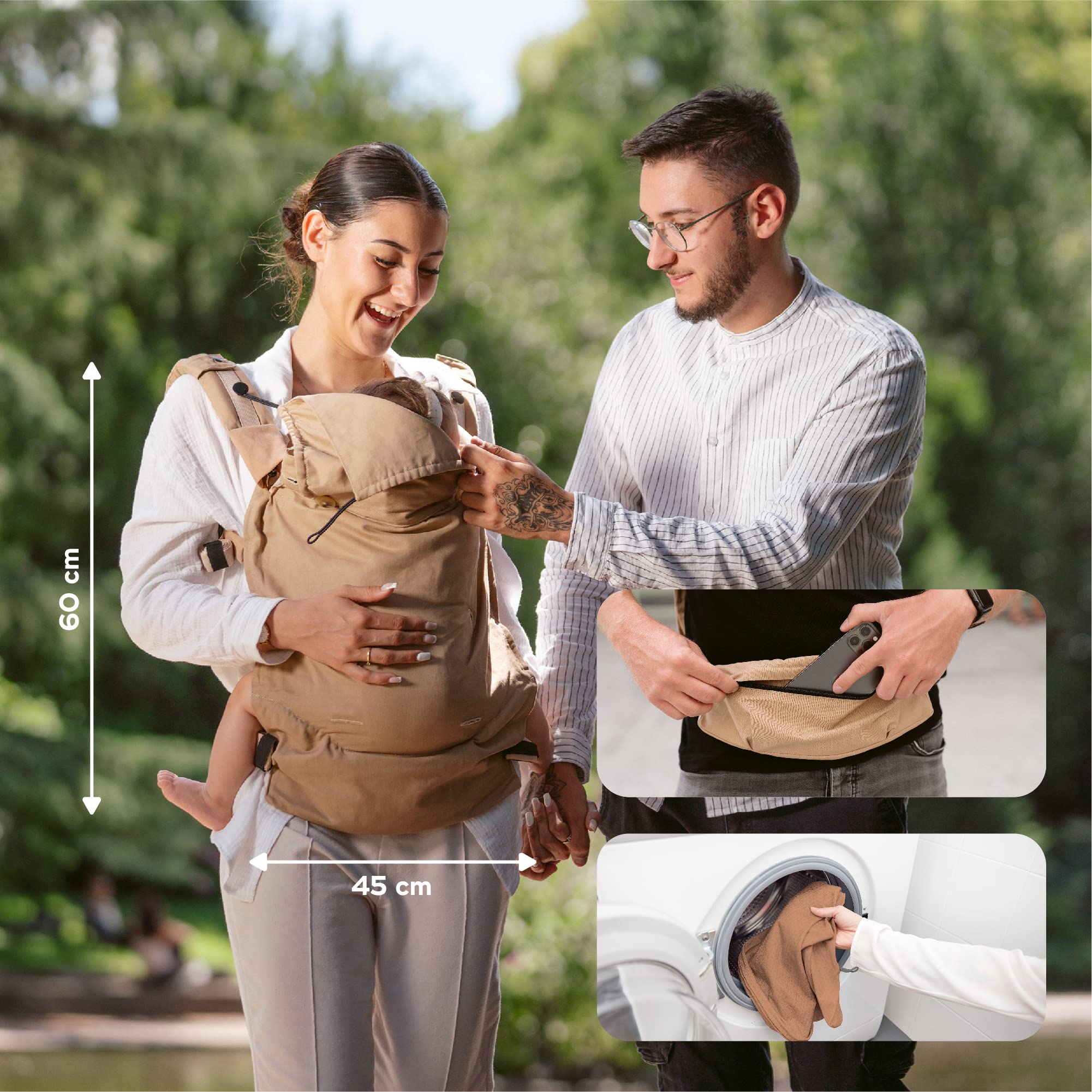 babymoov-babytrage-moov-boost-hazelnut-beige-ergonomische-2-in-1-trage-und-sitze image 7