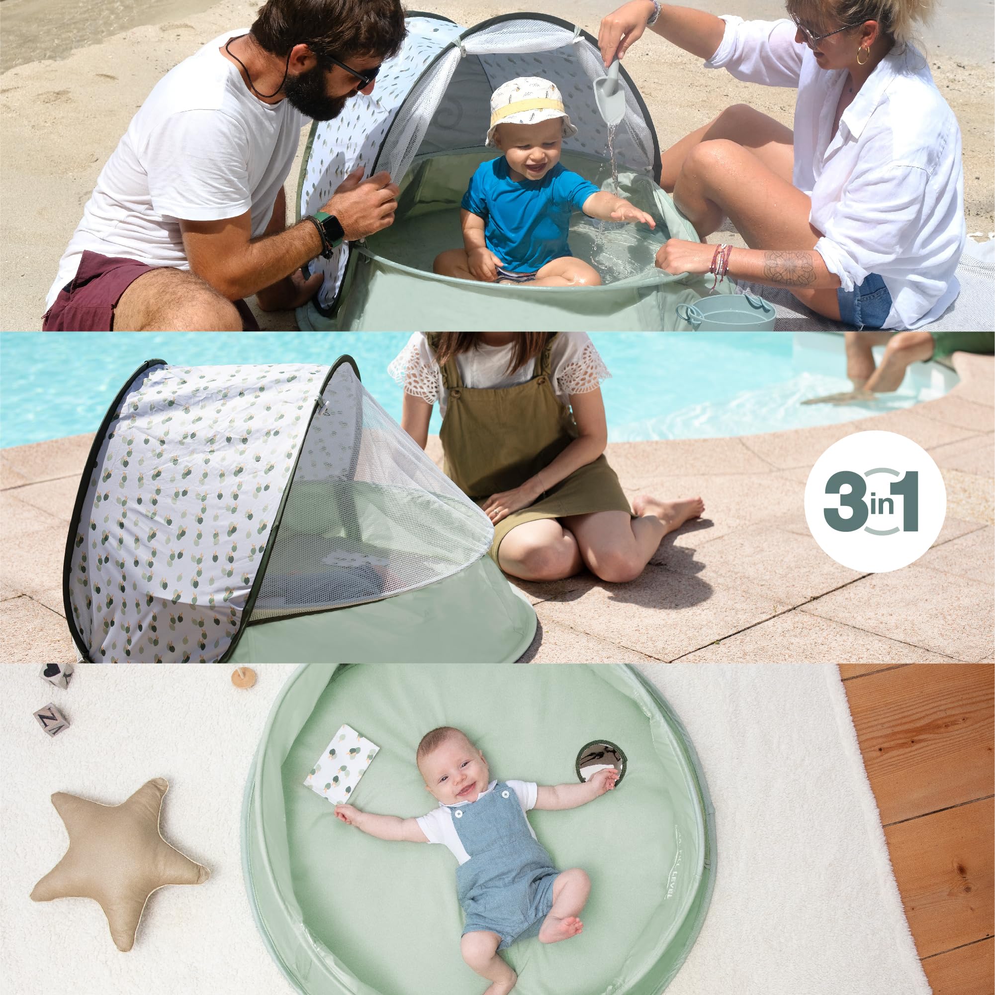 babymoov-aquani-provence-3-in-1-strandmuschel-strandzelt-planschbecken-und-reise image 4