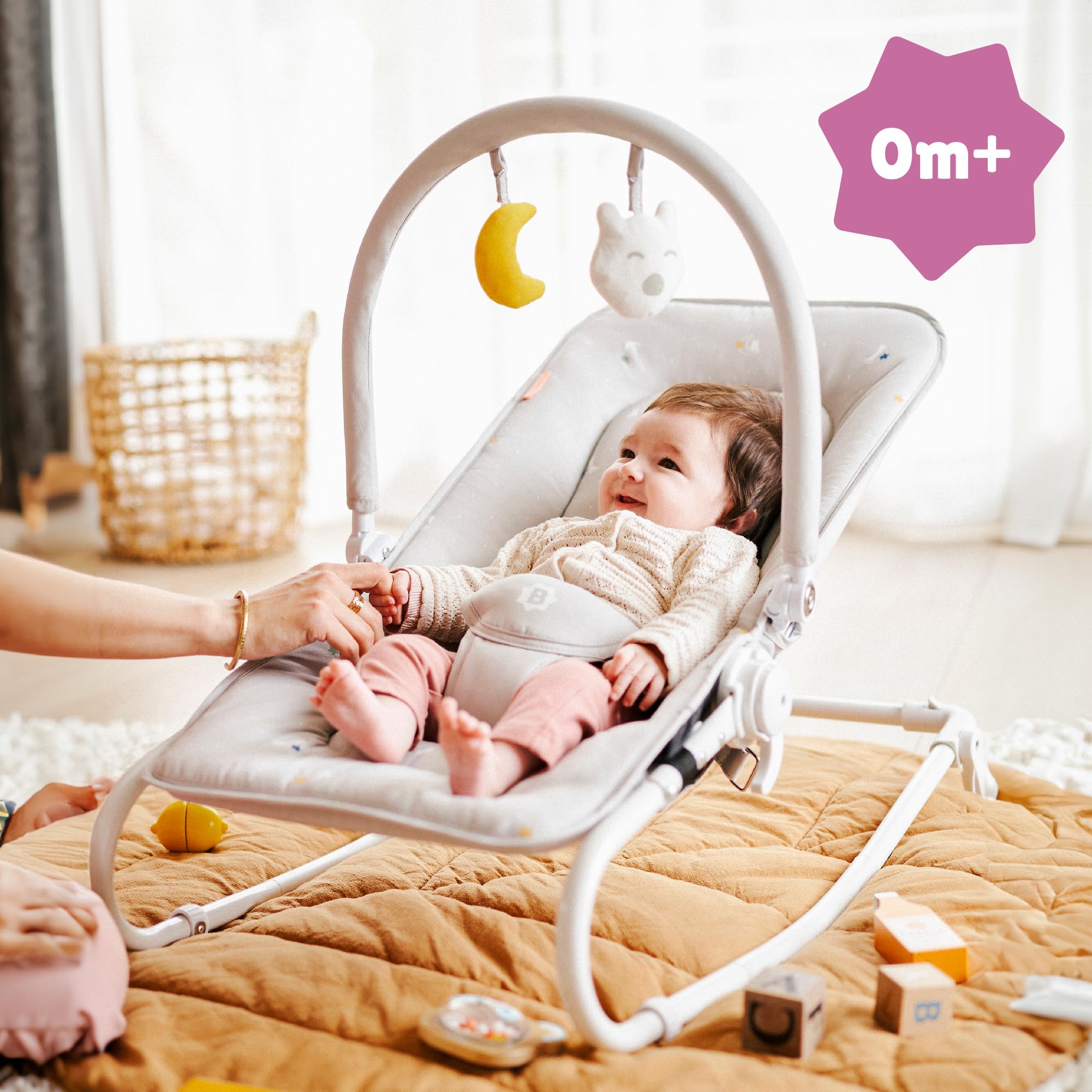 badabulle-babywippe-lichen-faltbar-verstellbare-r-ckenlehne-3-punkt-sicherheitsg image 4