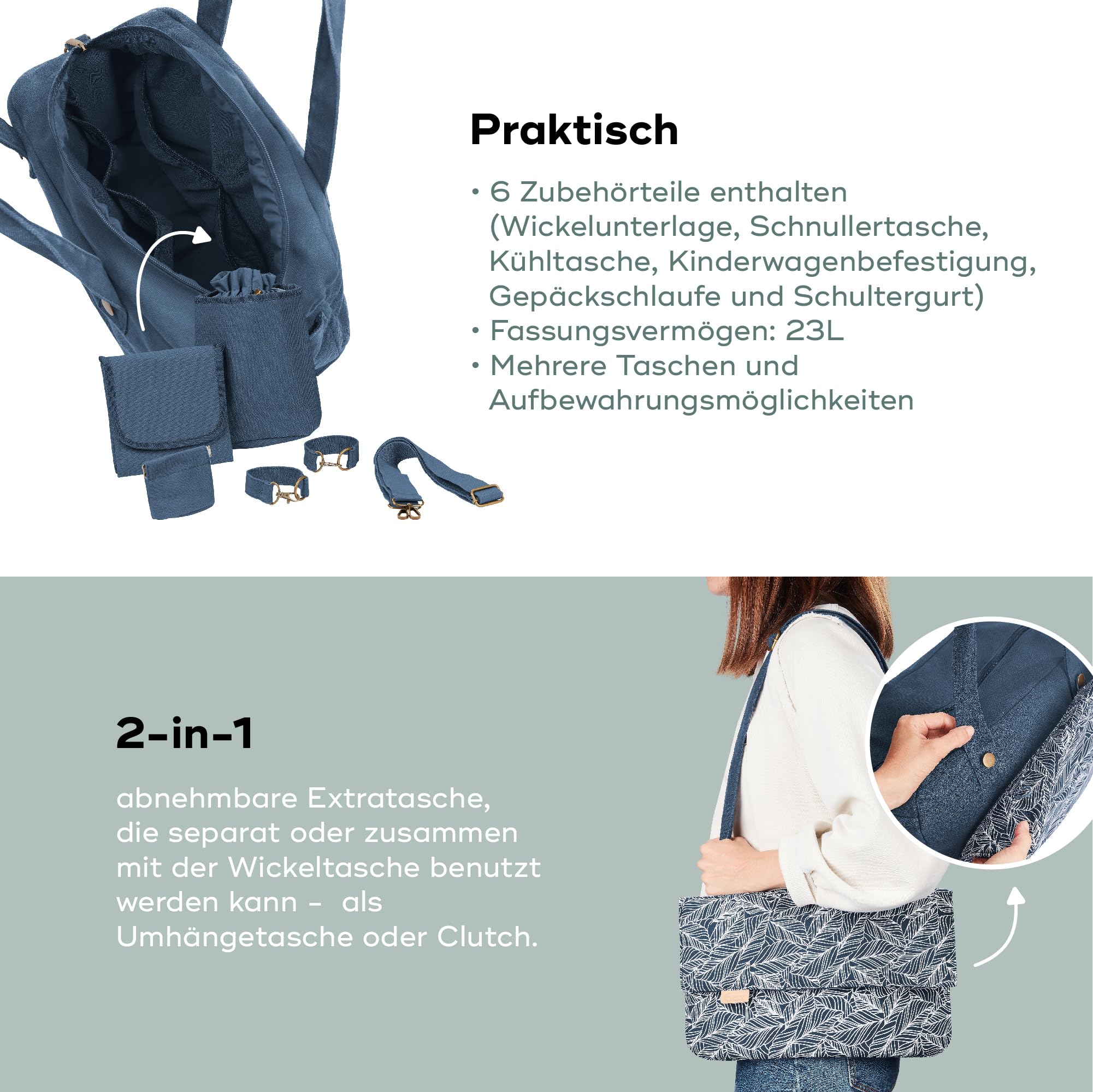 babymoov-wickeltasche-day-to-day-bag-palm-2-in-1-mit-abnehmbarer-3l-vordertasche image 5