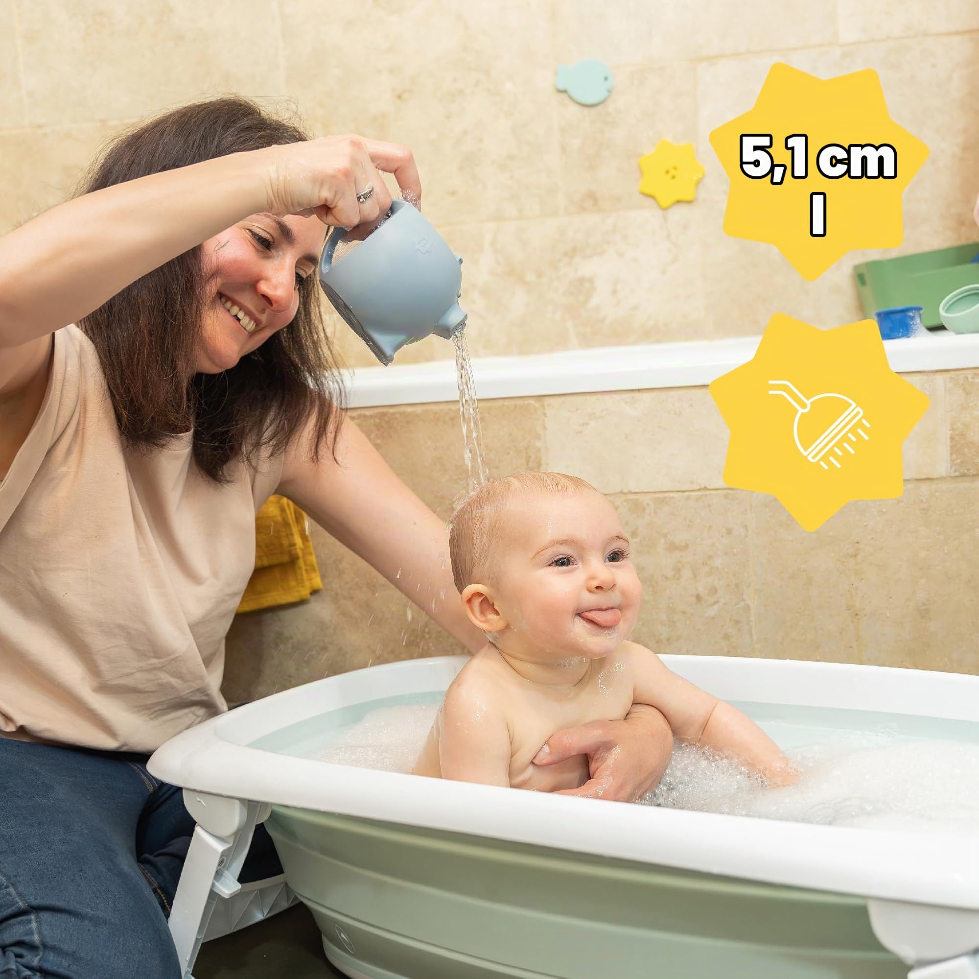 badabulle-badespielzeug-gie-kanne-nilpferd-2-in-1-gie-kanne-kopfbrause-aus-weich image 4