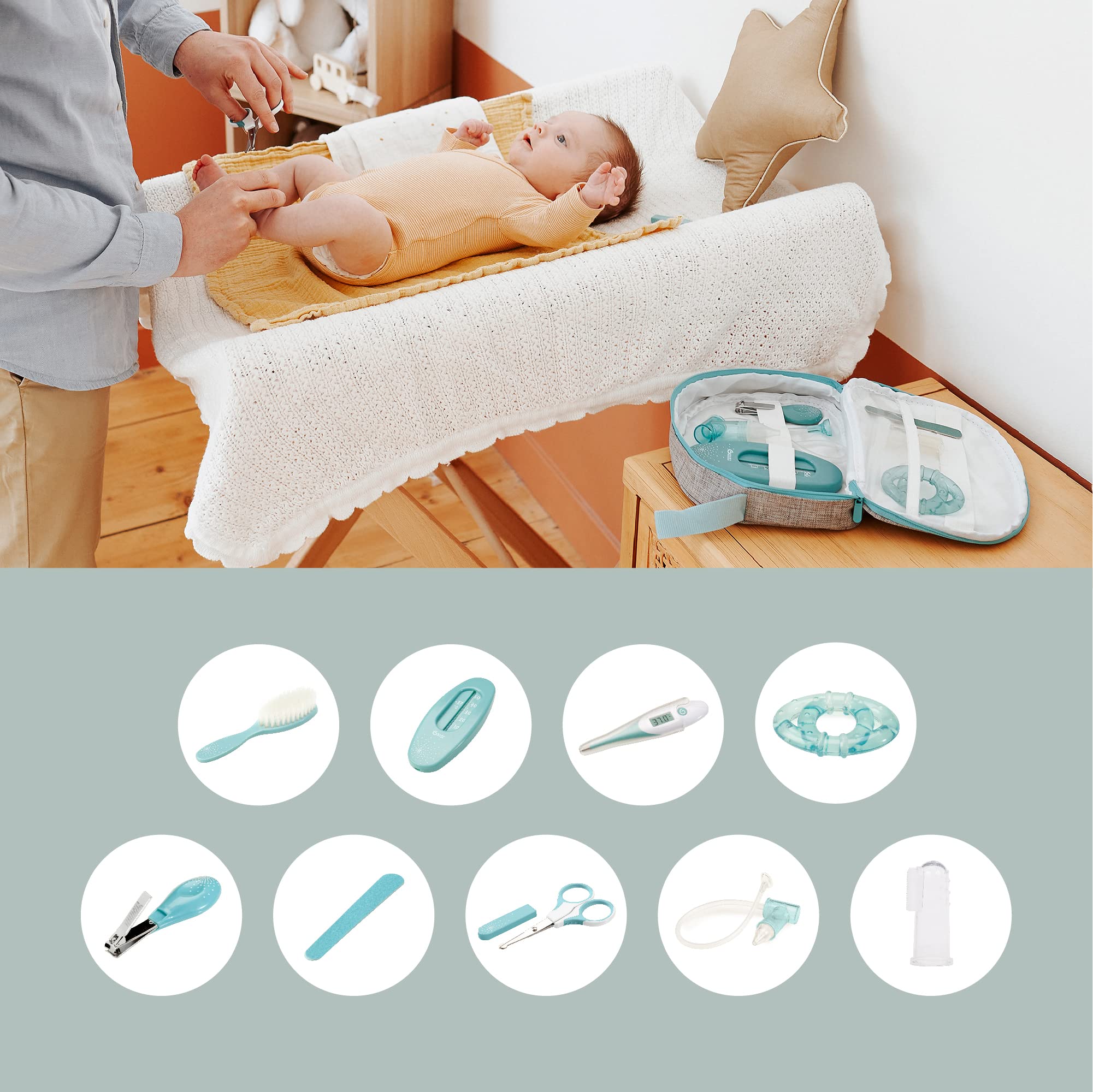 babymoov-babypflege-set-aqua-9-teiliges-baby-pflege-set-mit-digitalem-fieberther image 3