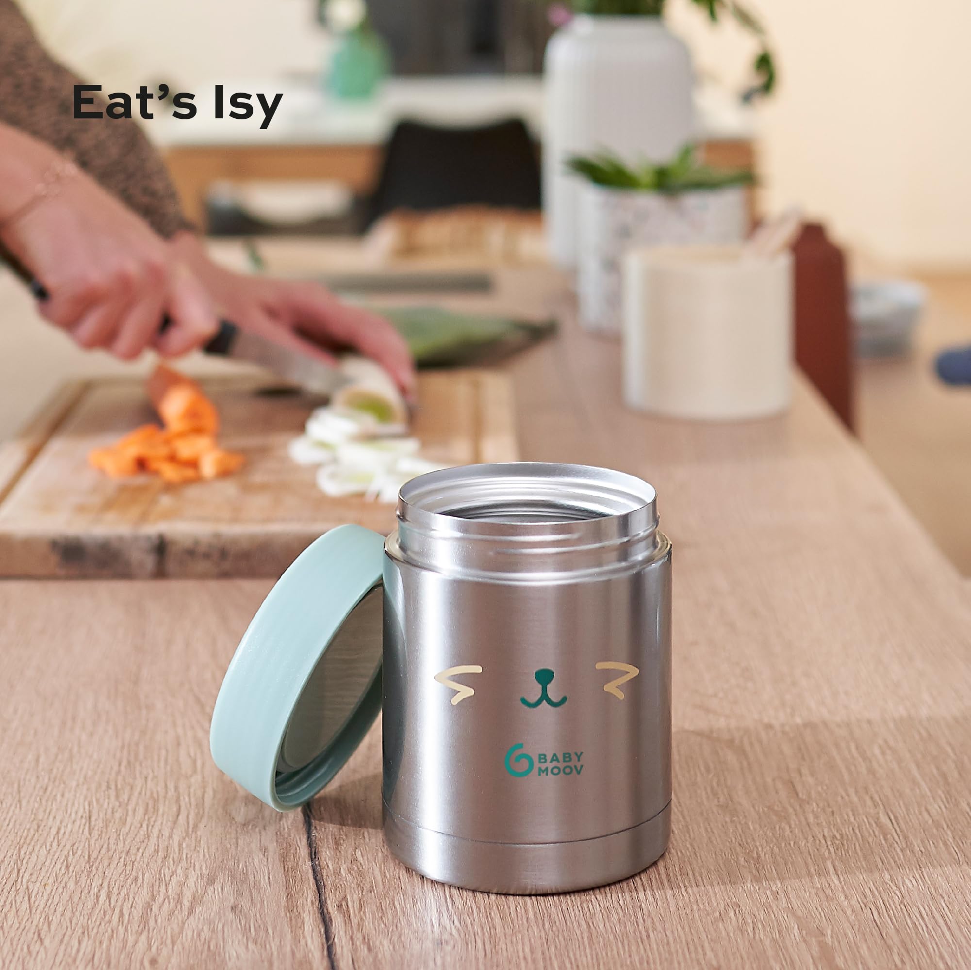 babymoov-eats-isy-edelstahl-thermobeh-lter-f-r-babynahrung-350-ml-hermetischer-s image 2