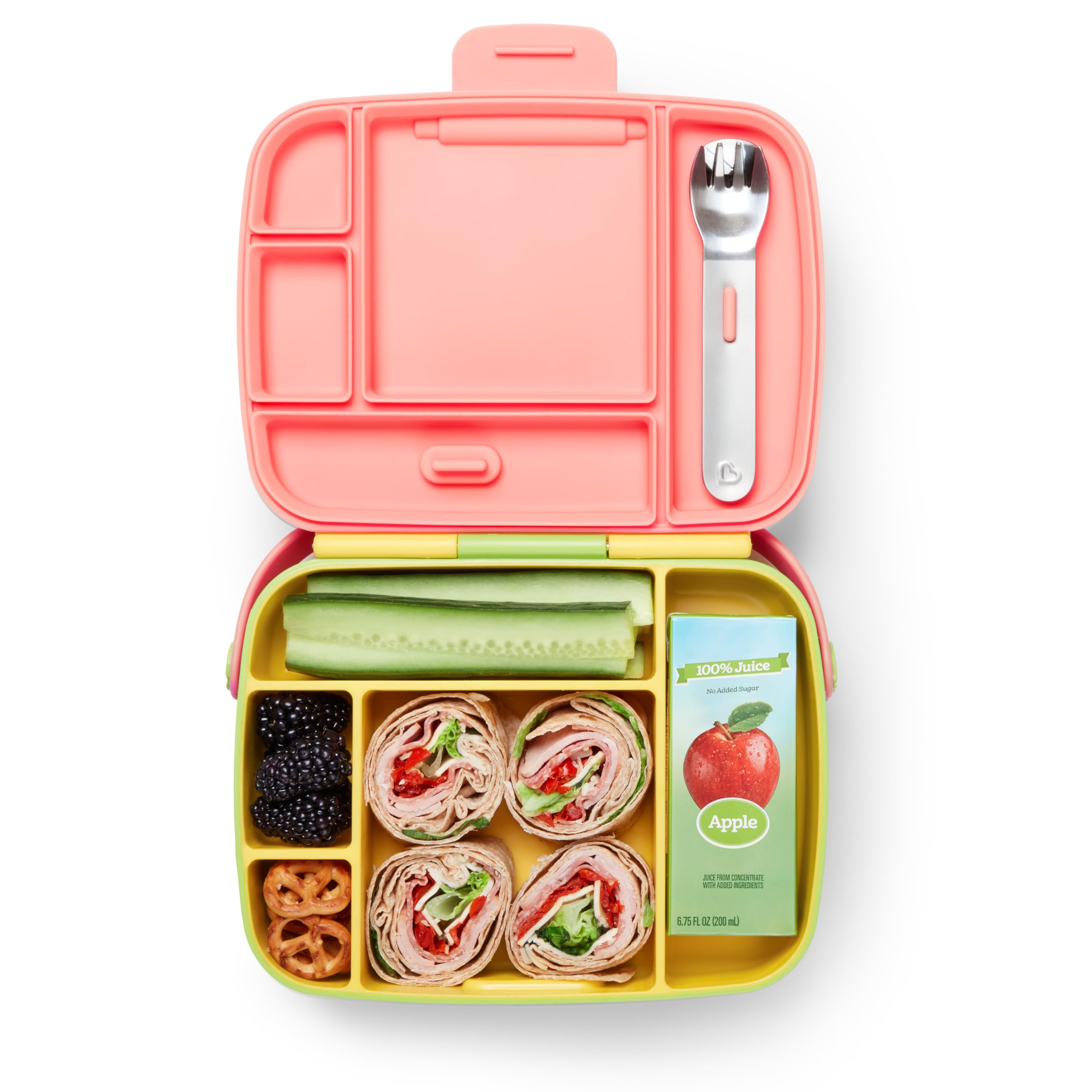 munchkin-bento-brotdose-5-f-cher-f-r-babys-und-kleinkinder-lunchbox-mit-edelstah image 1