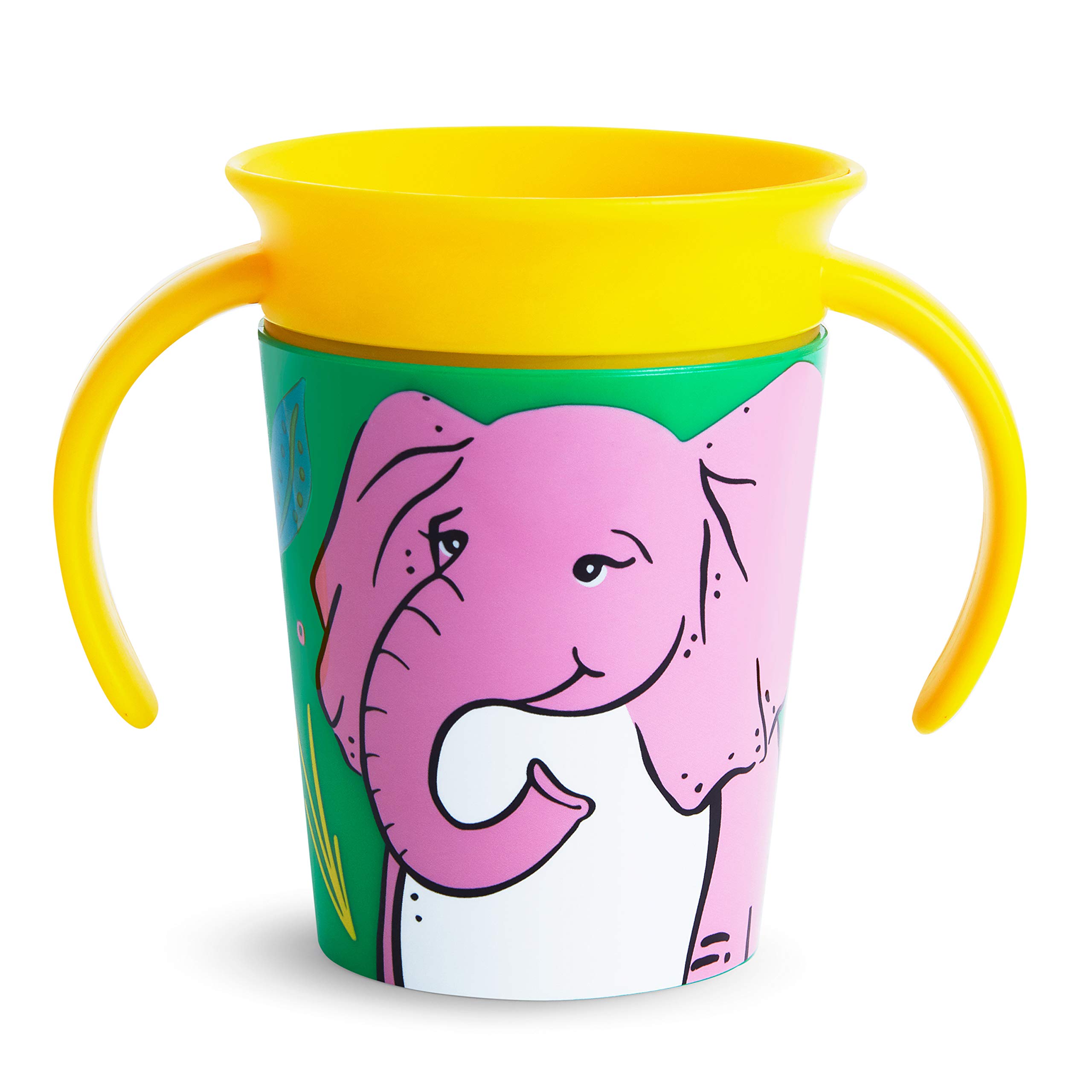 munchkin-miracle-360-wildlove-trinklernbecher-schnabelloser-kinderbecher-mit-tie image 1