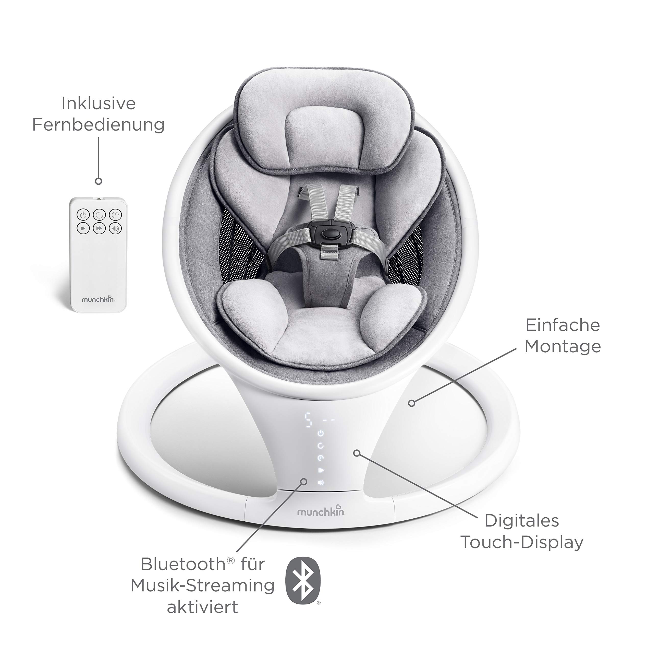 munchkin-elektrische-babyschaukel-mit-bluetooth-babywippe-mit-5-bewegungsstufen- image 3