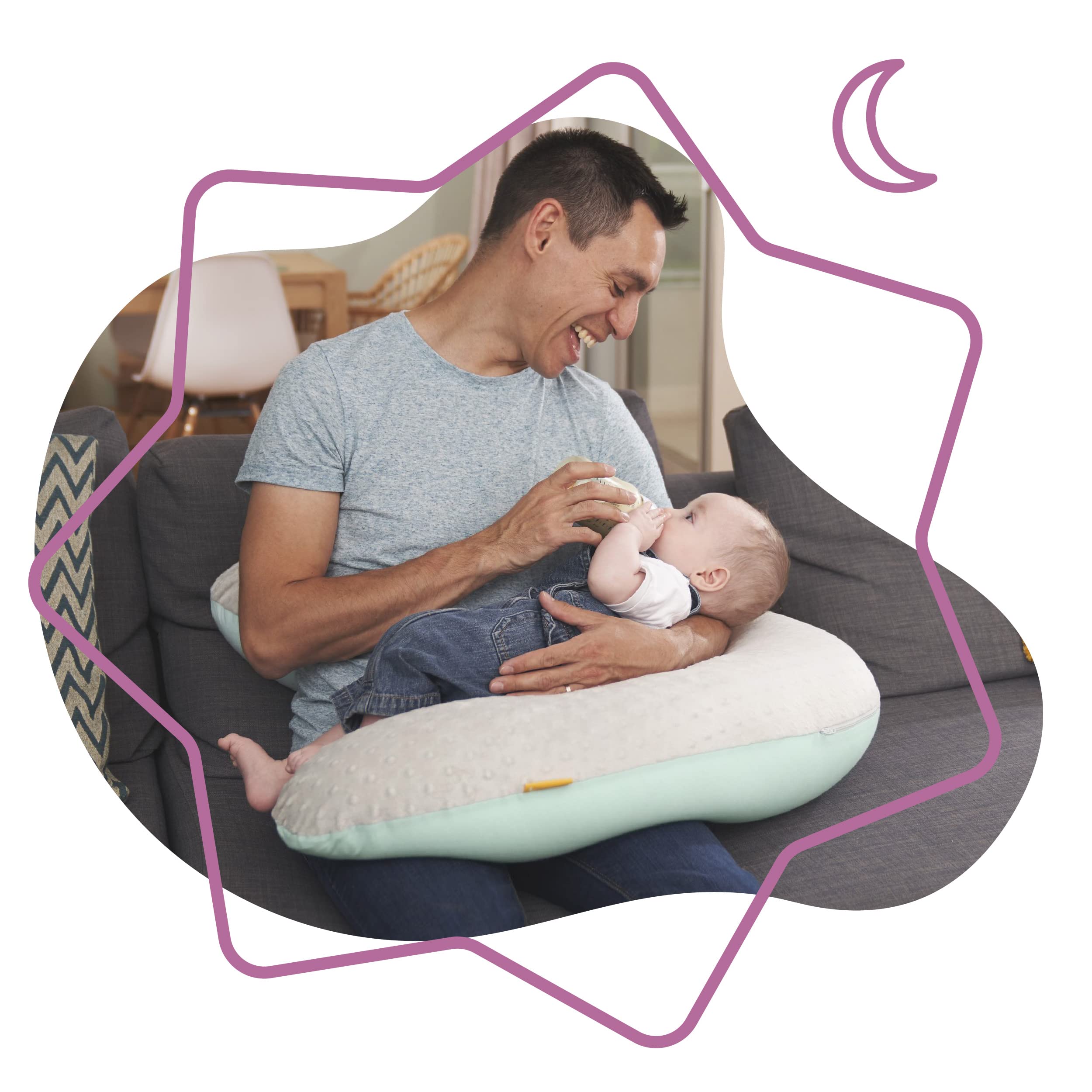 badabulle-stillkissen-schwangerschaftskissen-fluffy-150-cm-ergonomisches-2-in-1- image 7