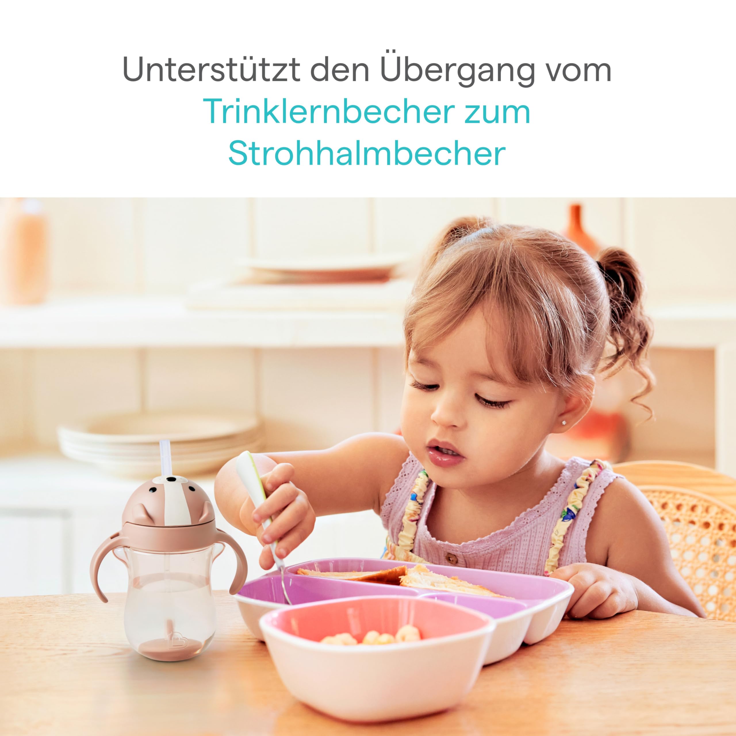 munchkin-any-angle-strohhalmbecher-auslaufsicherer-trinklernbecher-mit-beschwert image 3