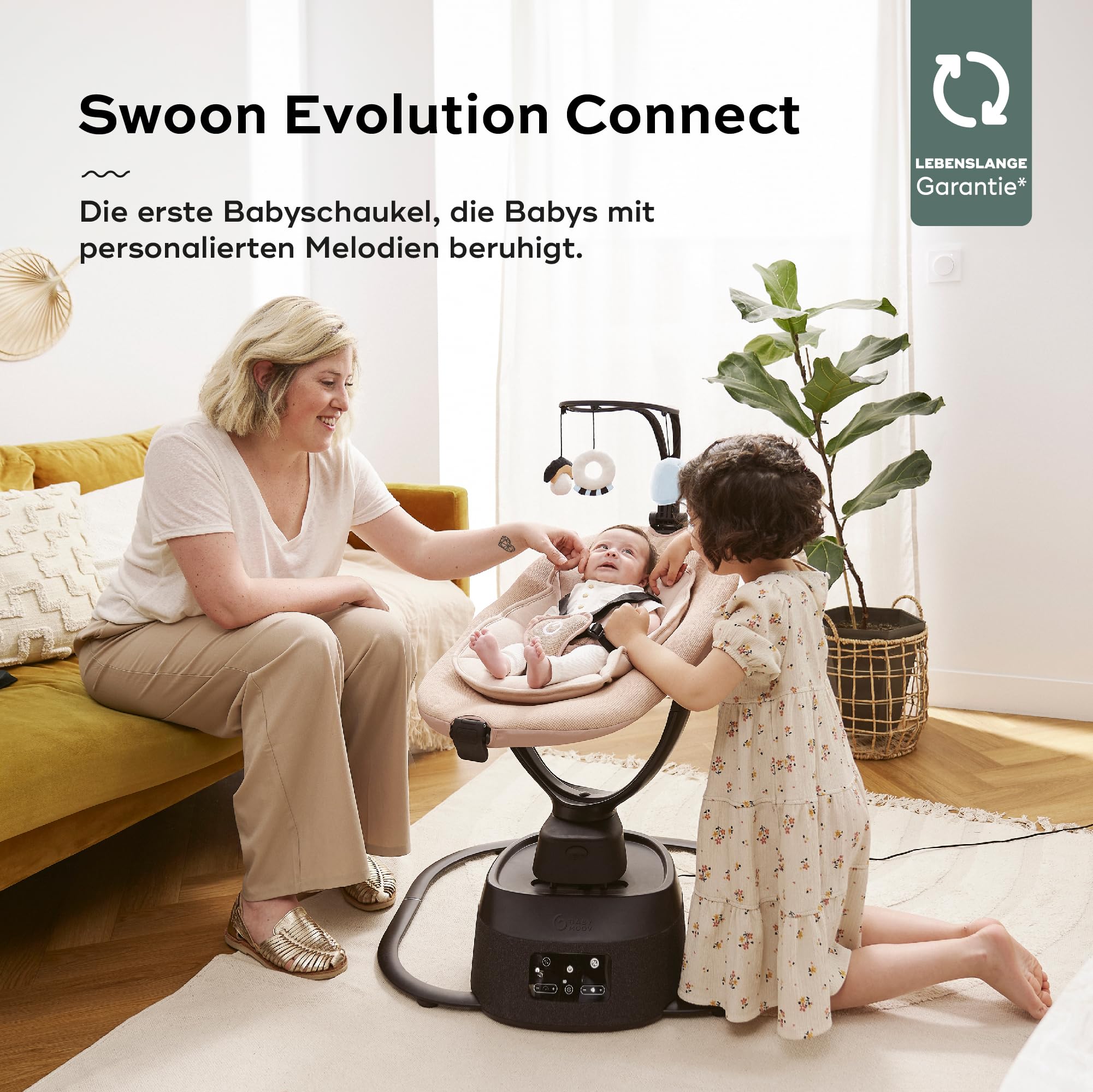 babymoov-swoon-evolution-connect-elektrische-babyschaukel-mocca-mit-app-steuerun image 2