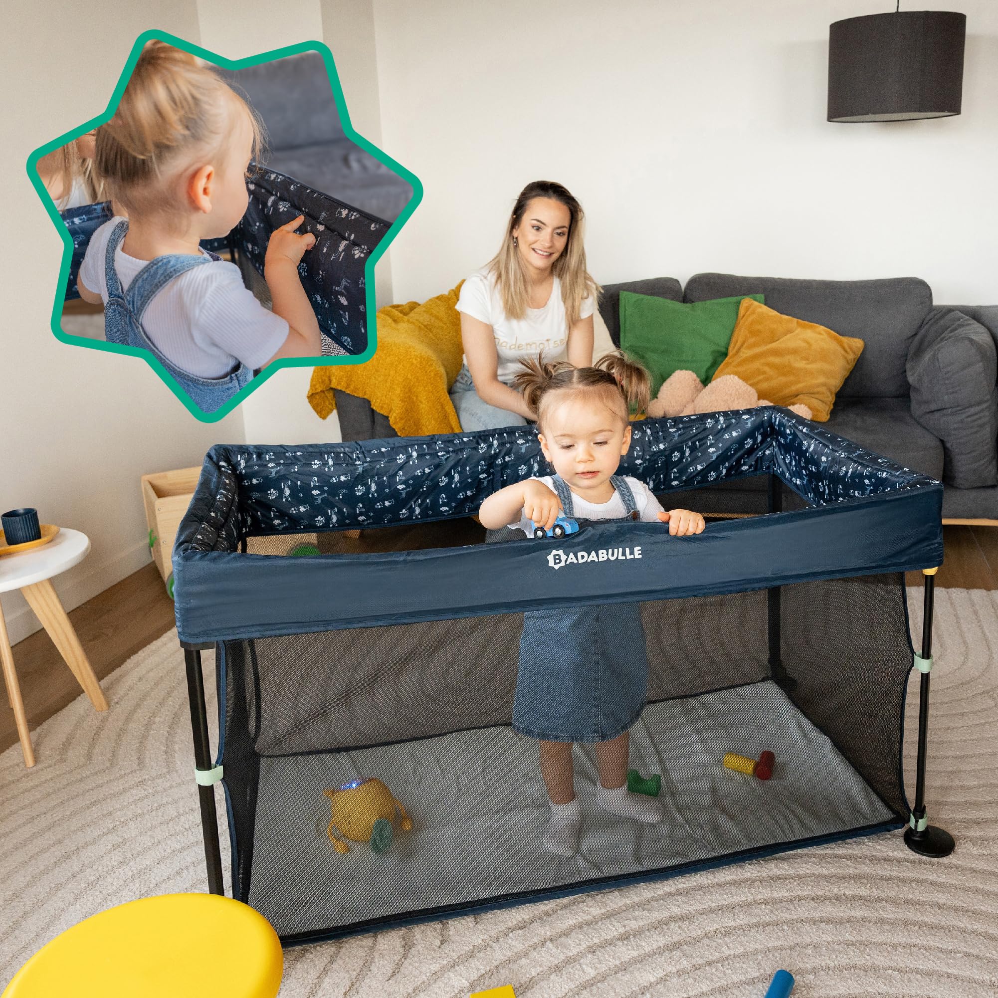 badabulle-easy-clip-baby-reisebett-mit-matratze-kompakt-ziehharmonika-faltsystem image 7