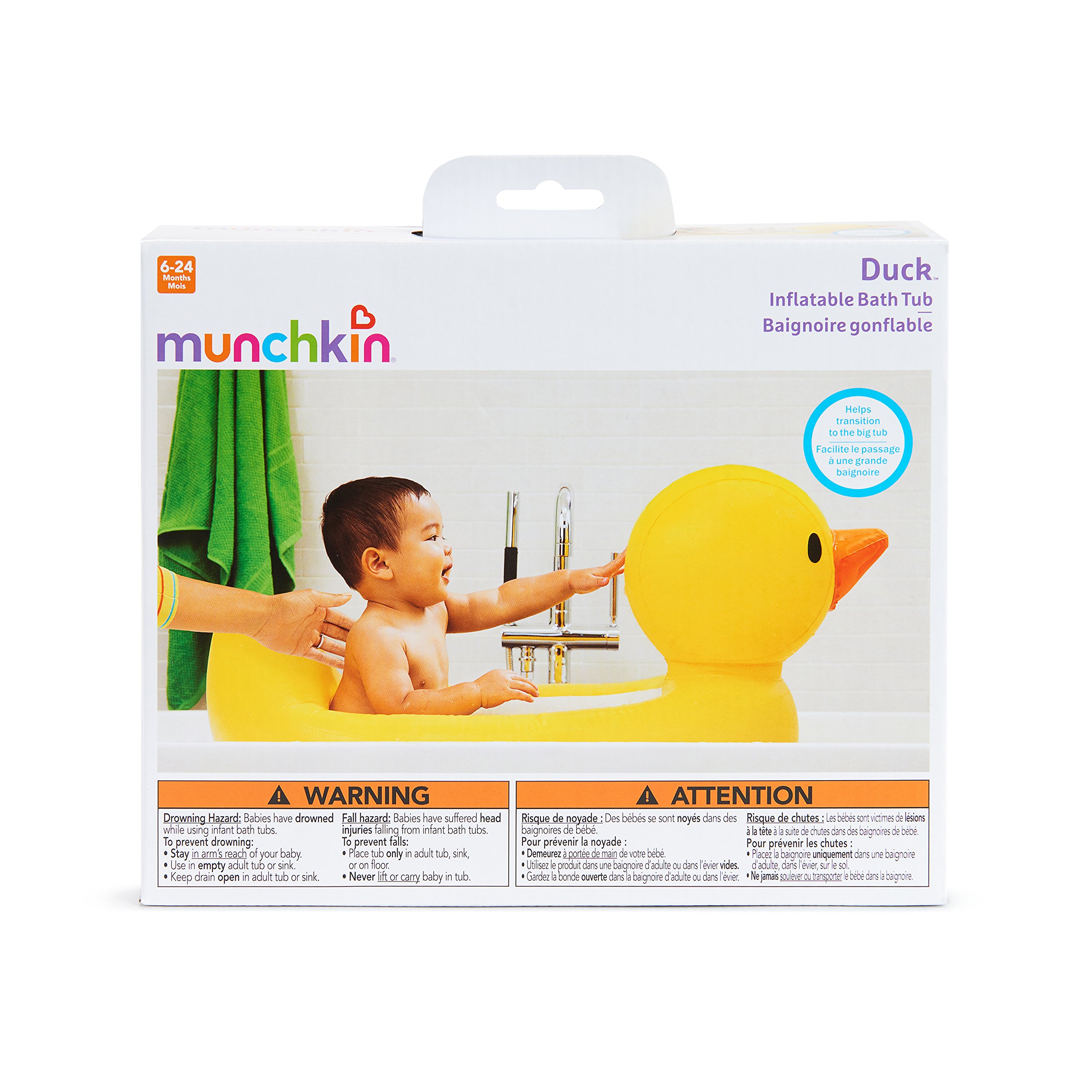 munchkin-white-hot-enten-badewanne-aufblasbare-babybadewanne-6-24-monate-mit-whi image 6